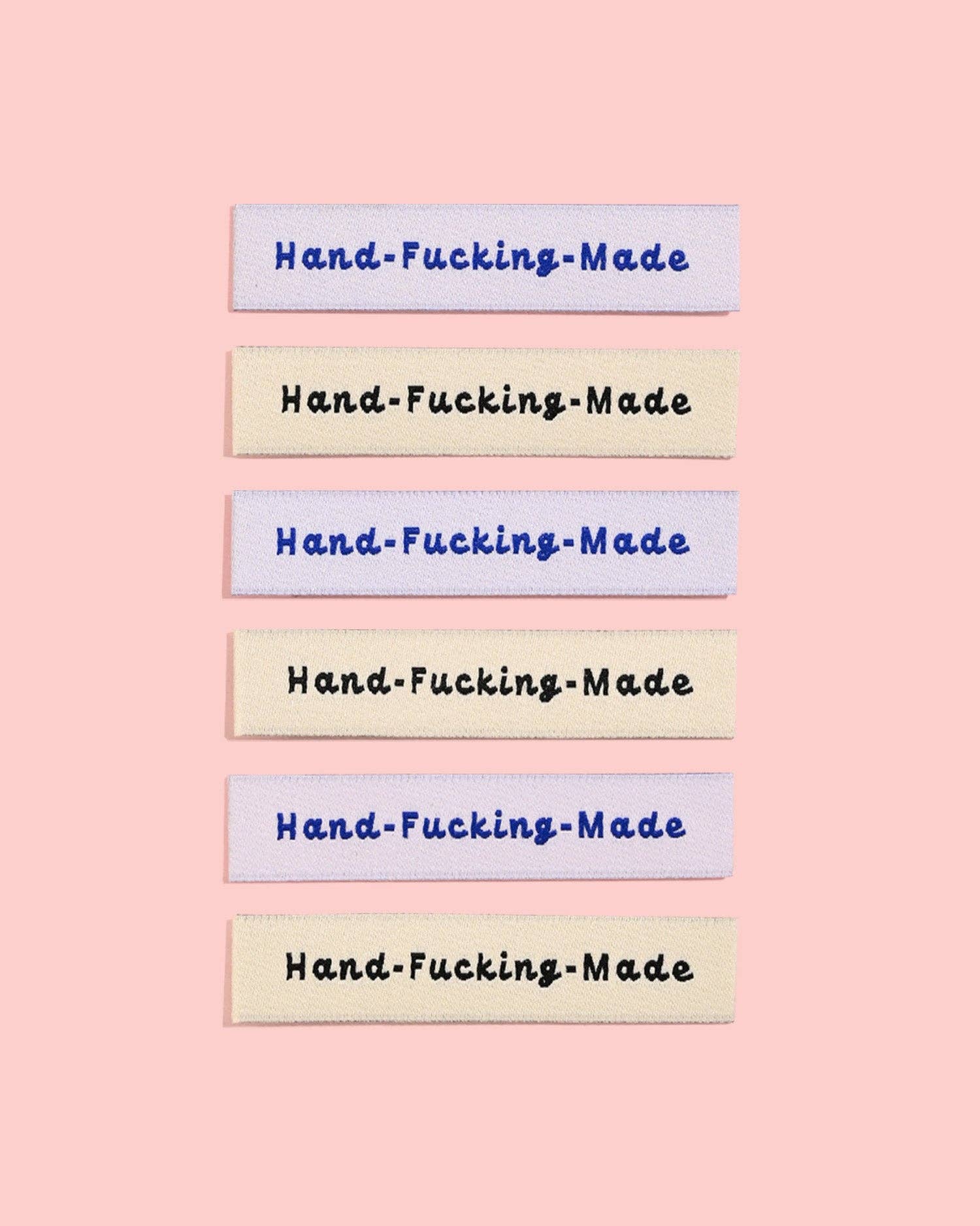 Hand-Fucking-Made Woven Labels