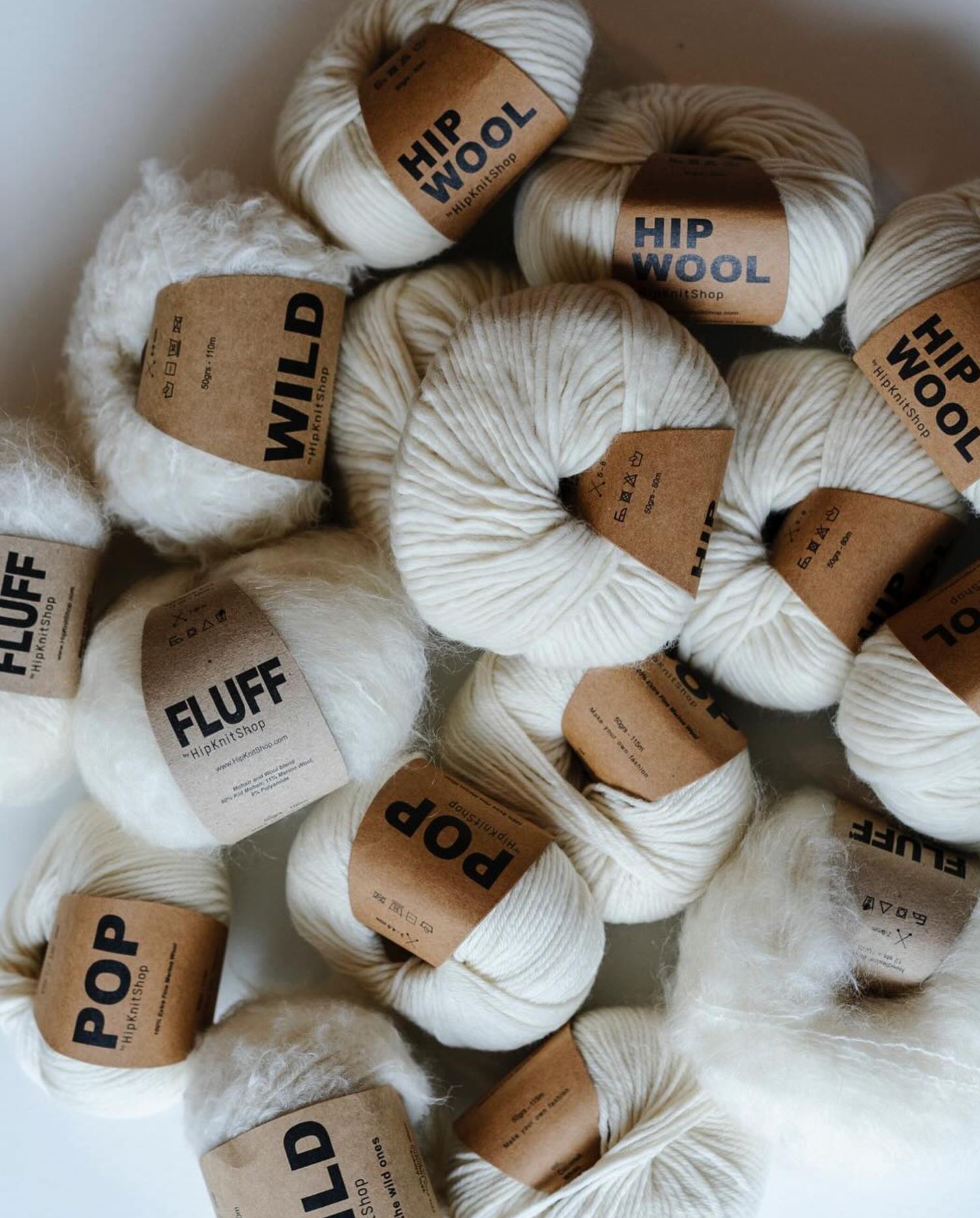Hip Knit Shop - Yarn samples