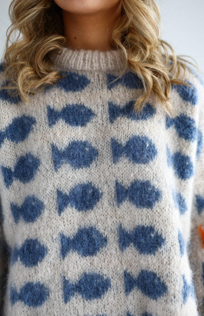 Fluffy Fishy Sweater