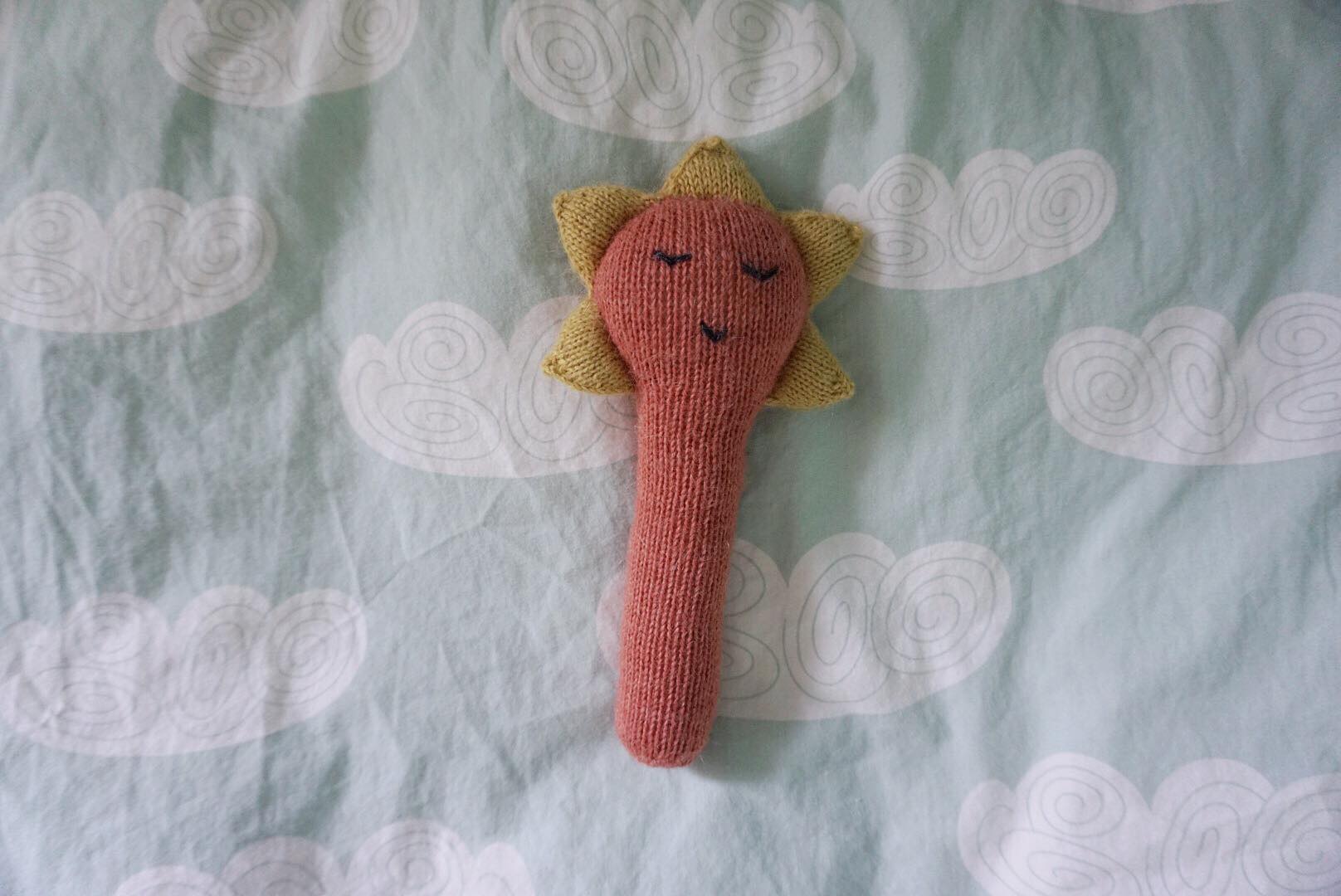 Sunflower rattle