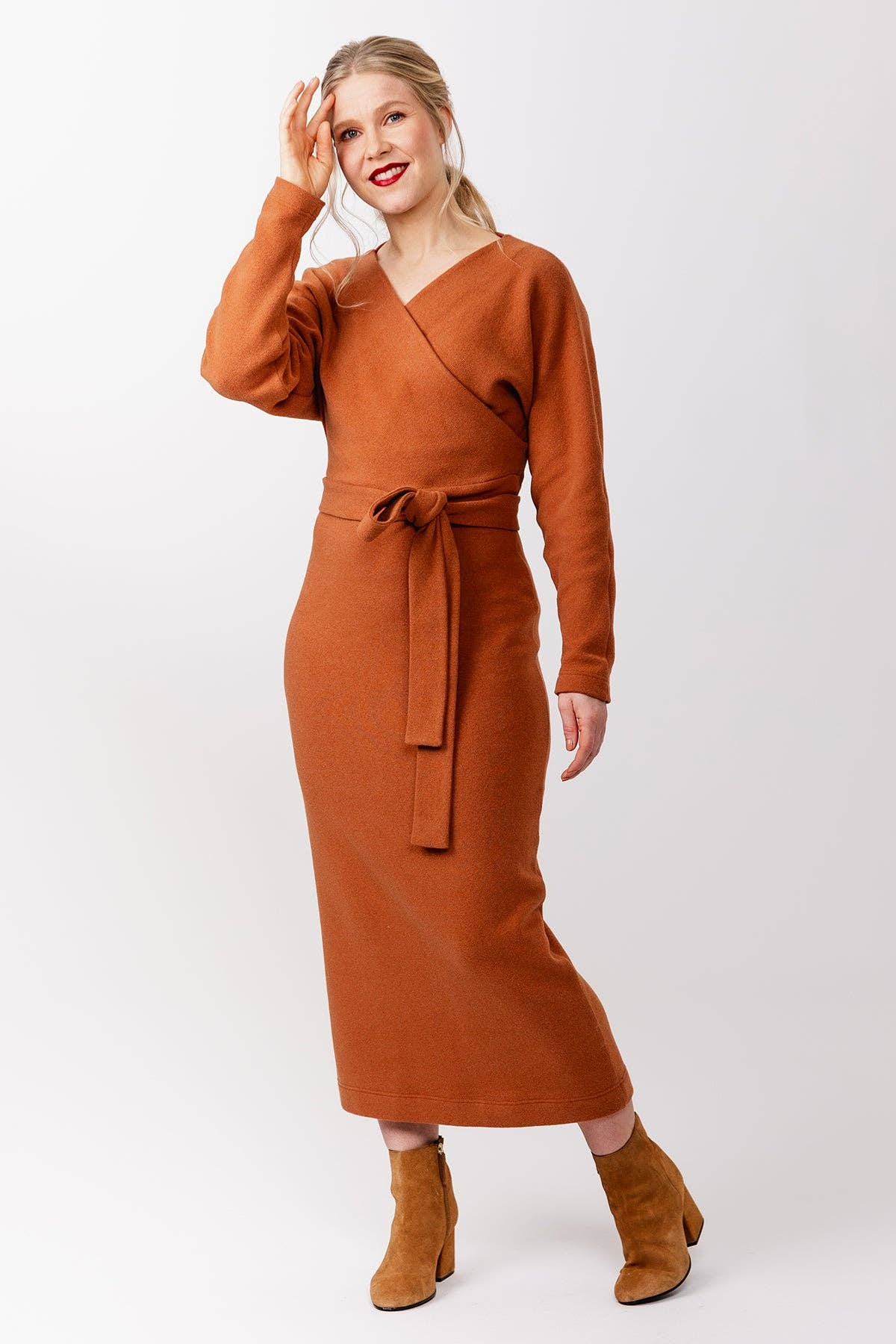 Kajo batwing wrap sweater & dress