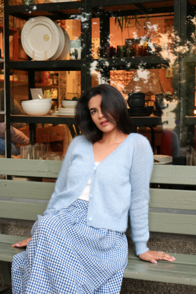Rauma 387-8B Mild Mohair knitting pattern