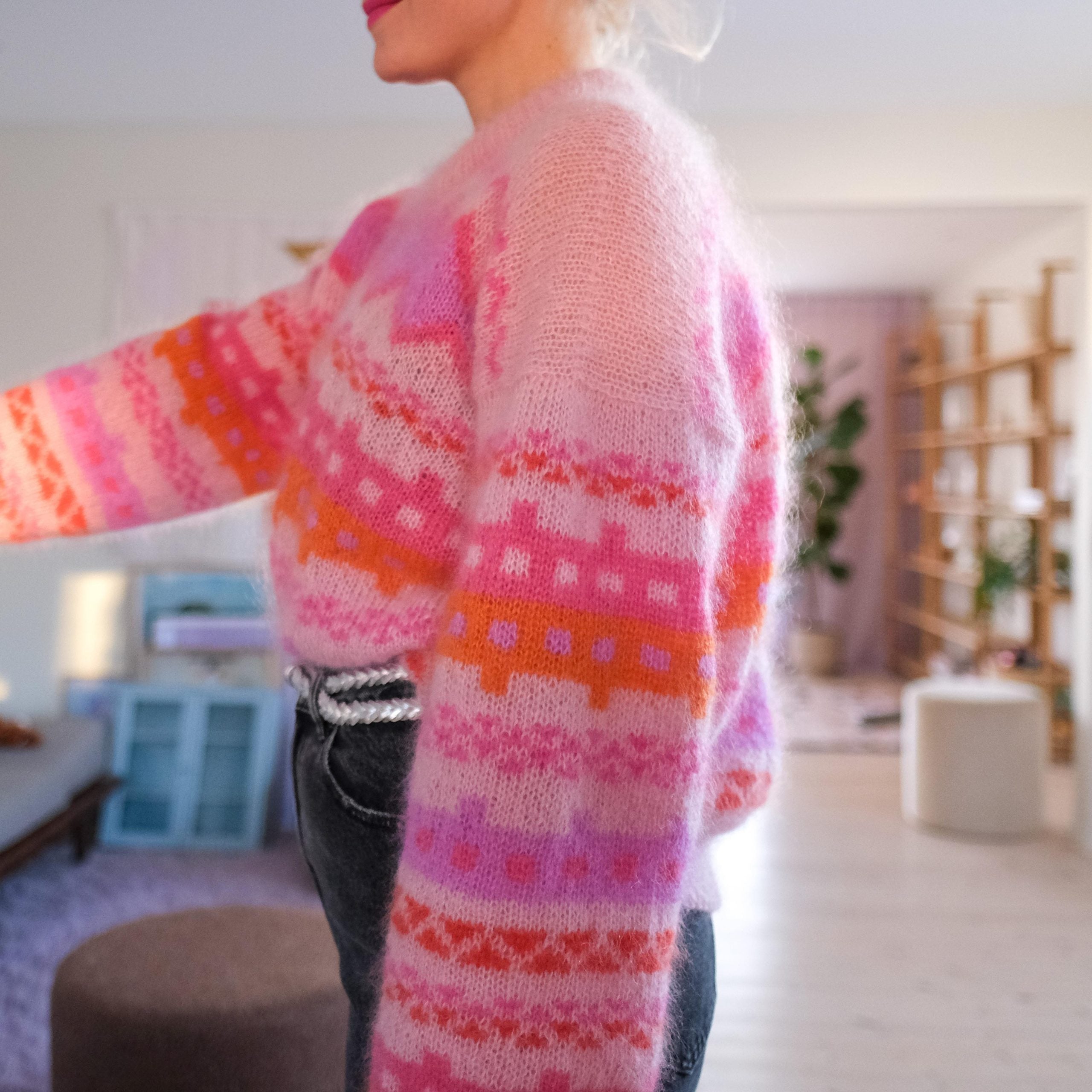 Purple rain sweater