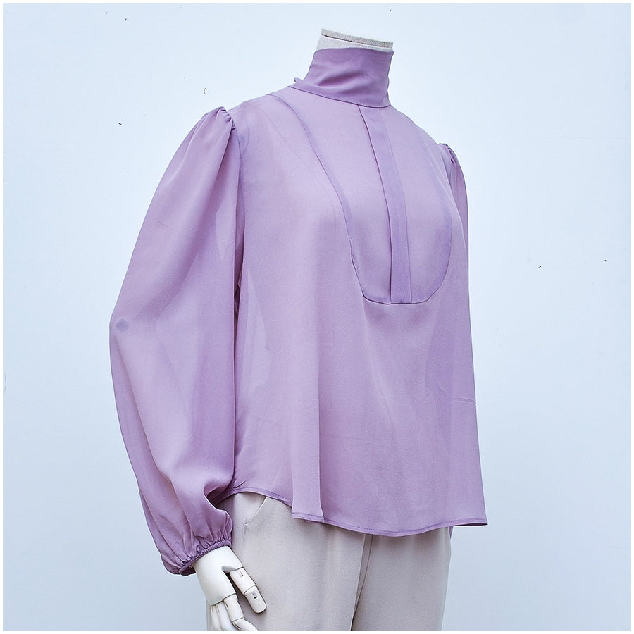 Le 5003 - Tied collar blouse