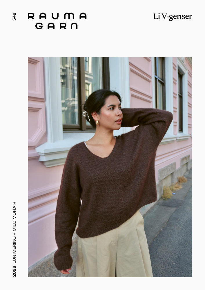 Rauma 542 Mild Mohair knitting pattern