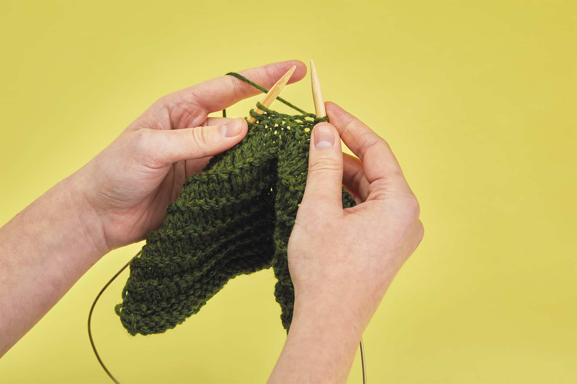 Bamboo circular knitting needle