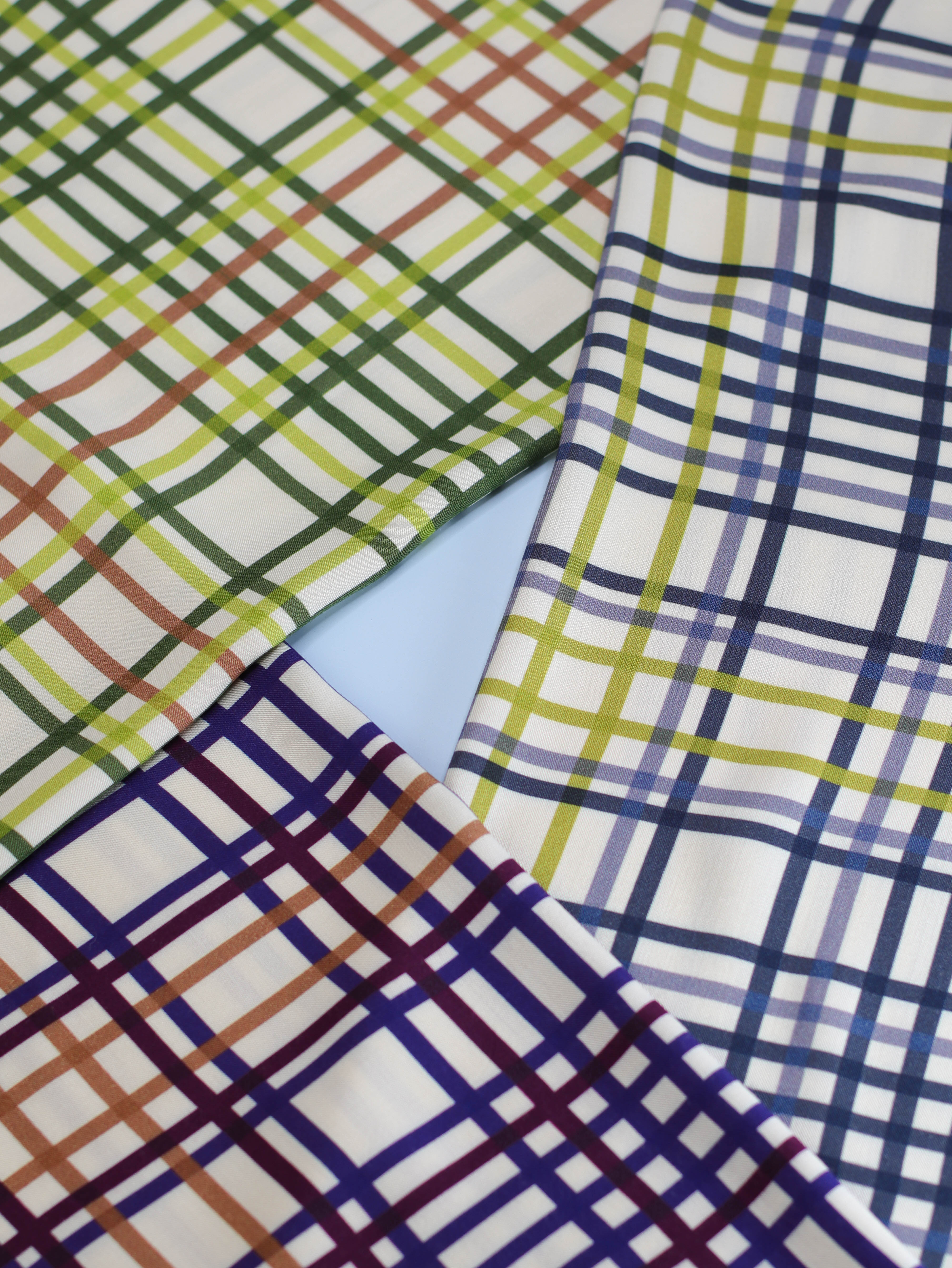 Vila Grid Viscose Twill