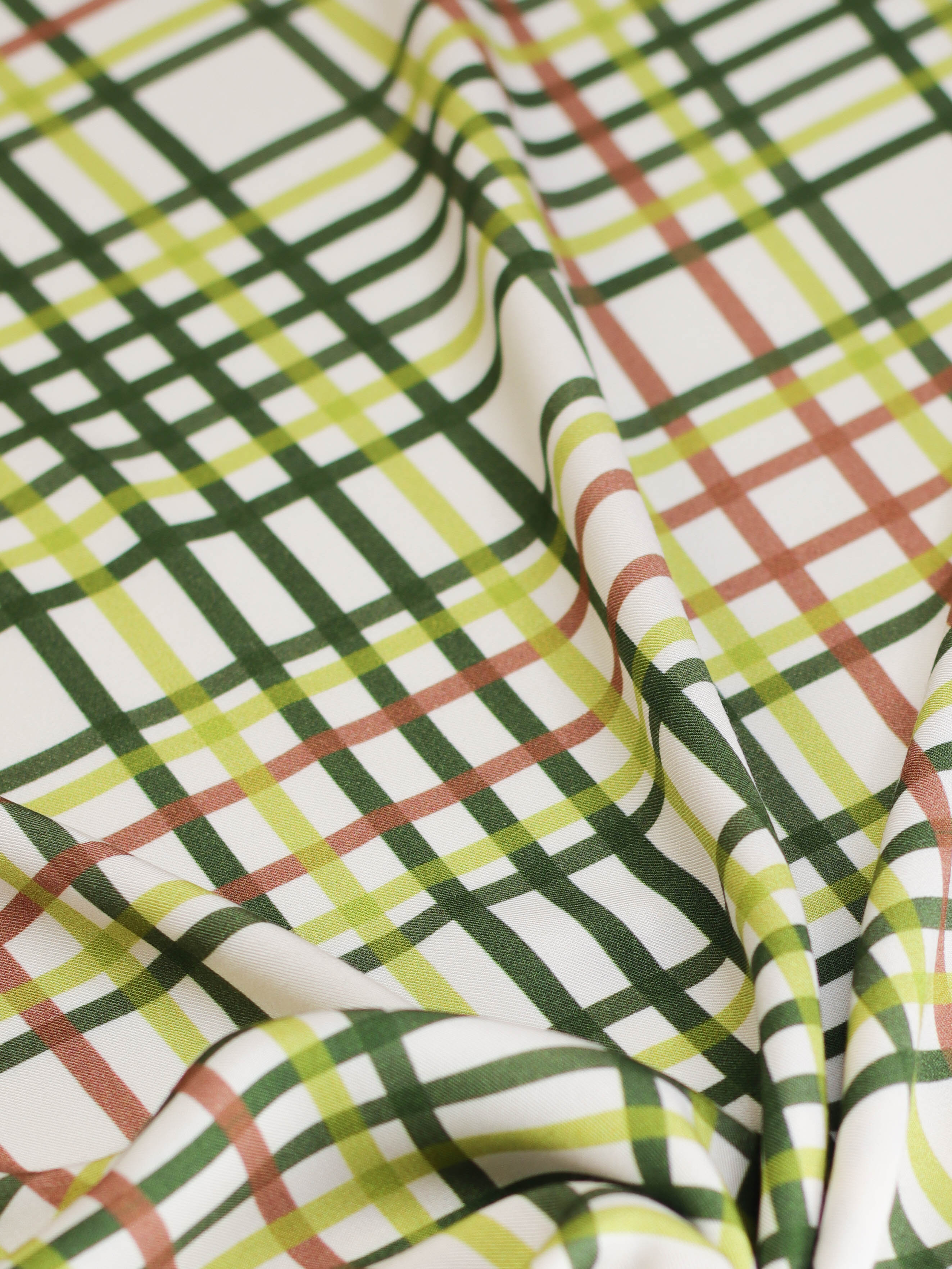 Vila Grid Viscose Twill