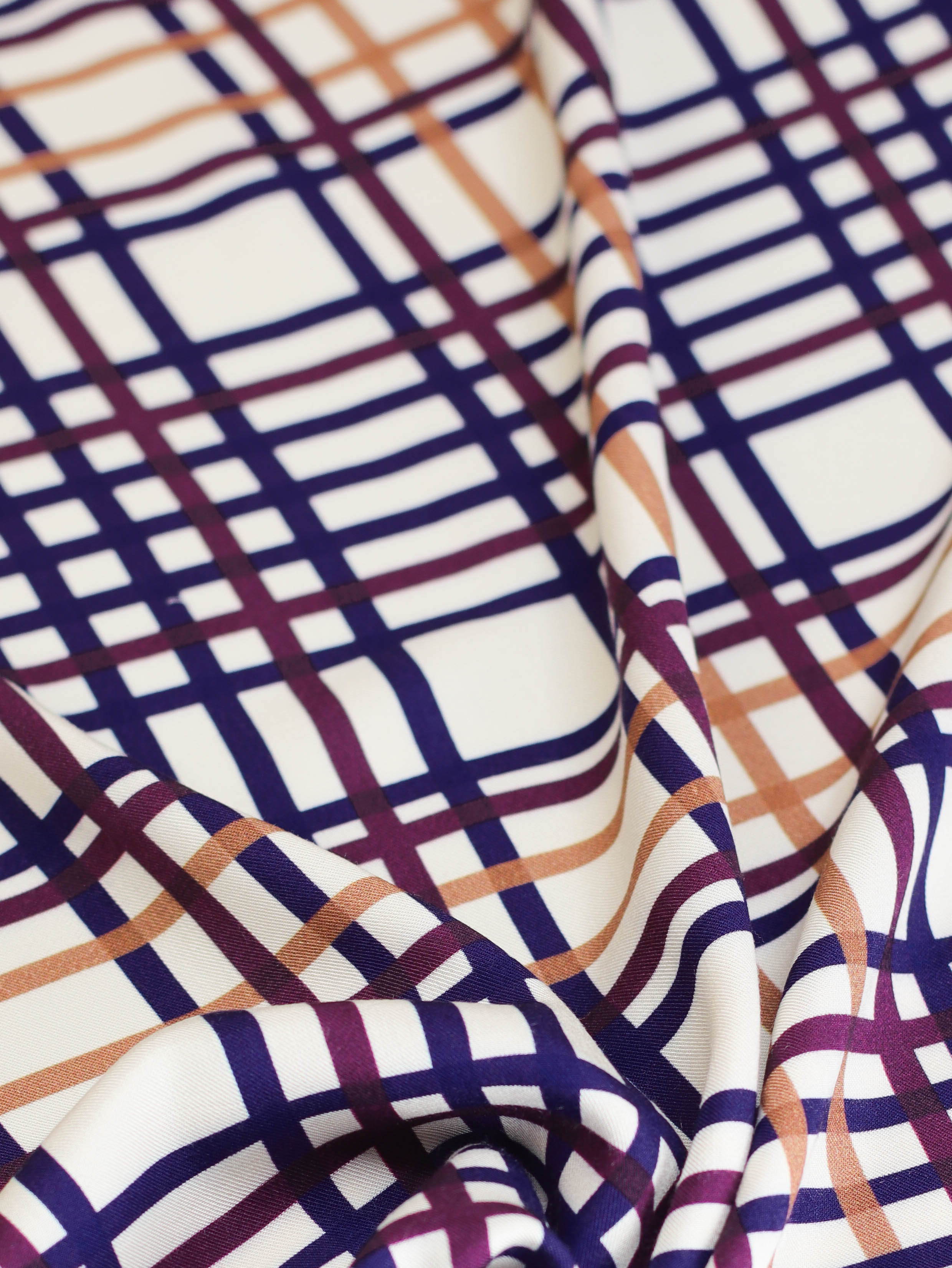 Vila Grid Viscose Twill