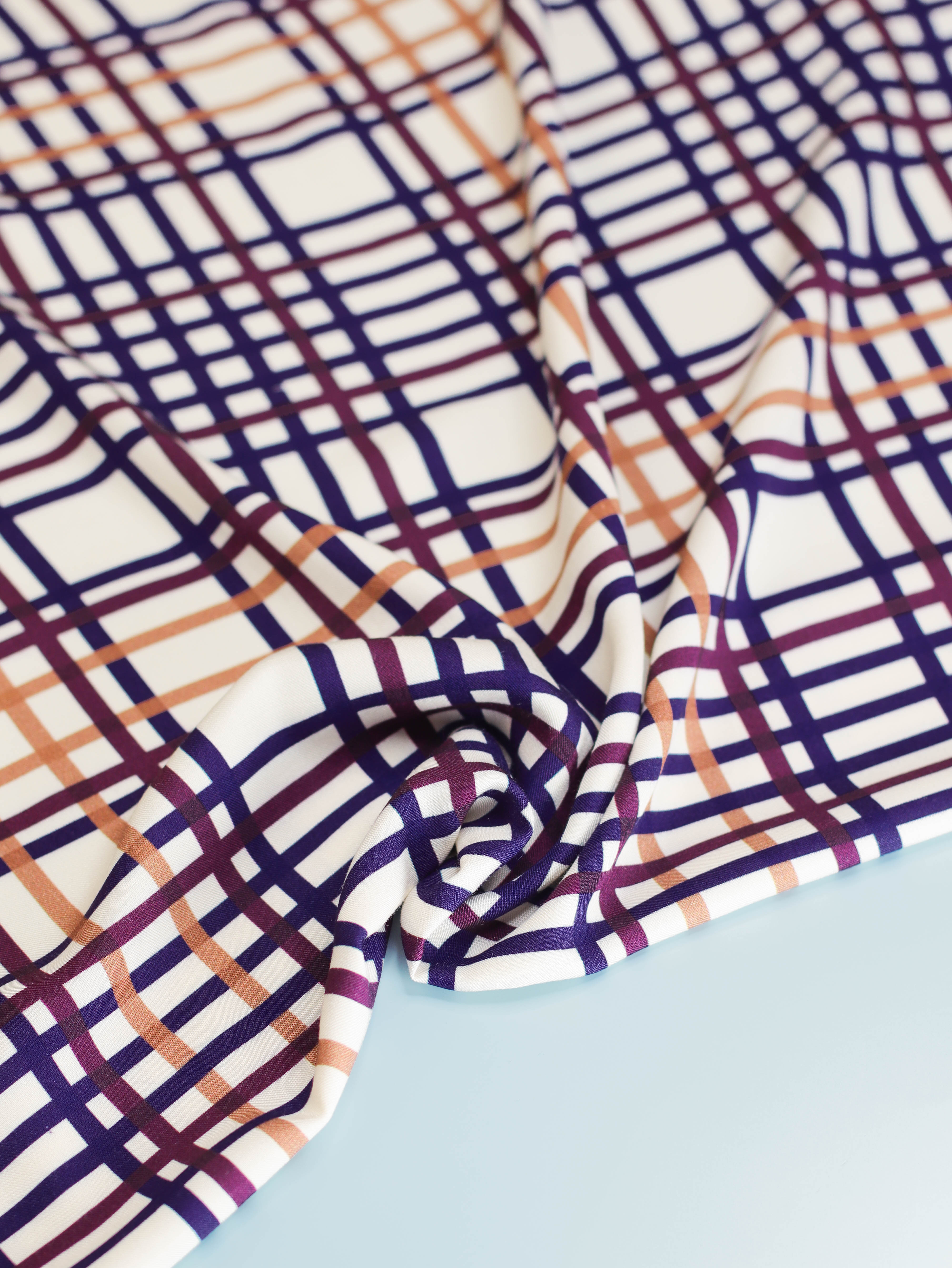 Vila Grid Viscose Twill