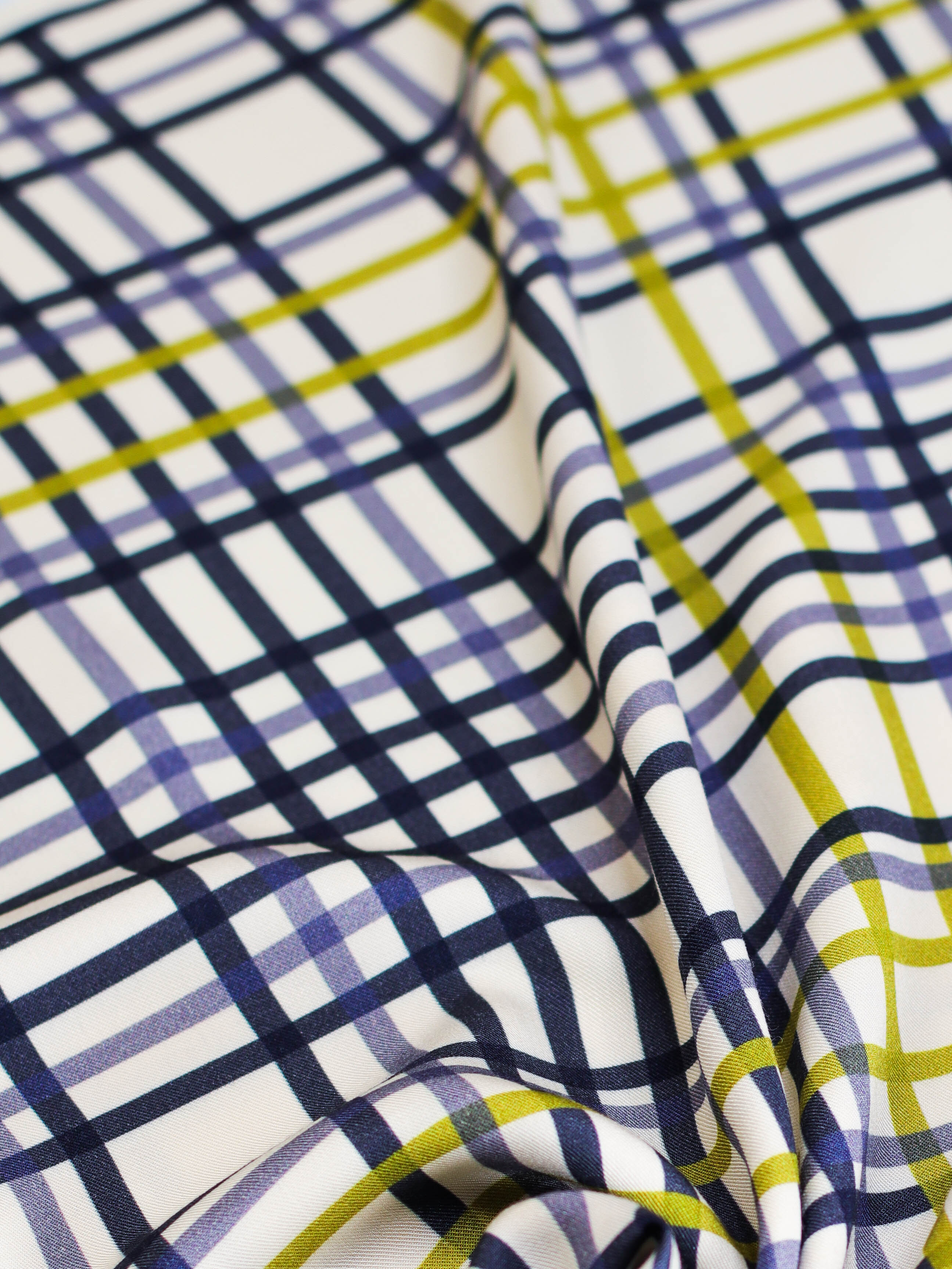 Vila Grid Viscose Twill