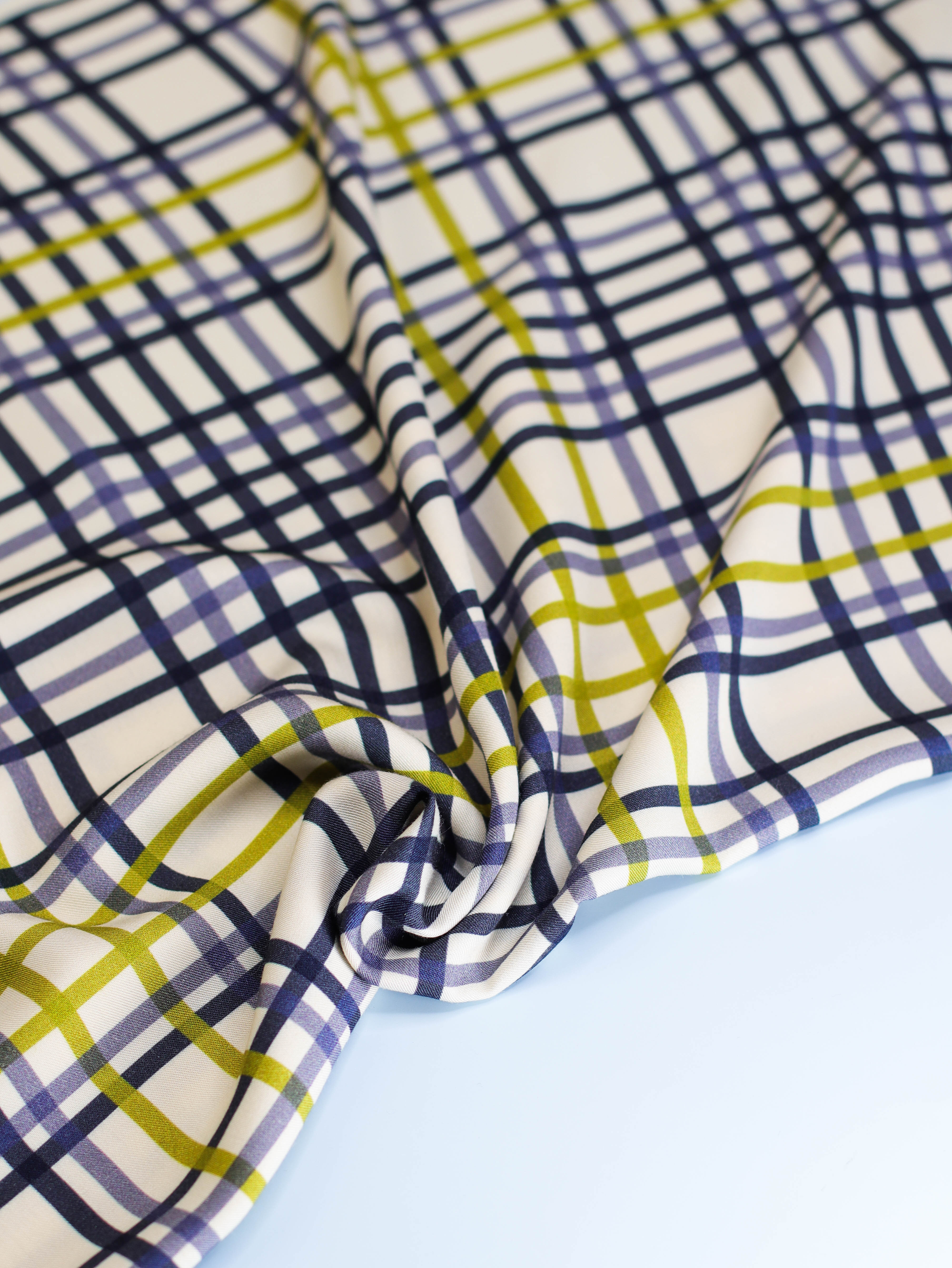 Vila Grid Viscose Twill