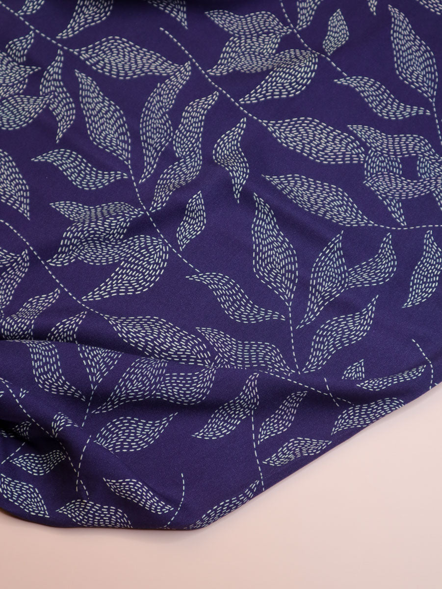 Lulu Blue Viscose Twill