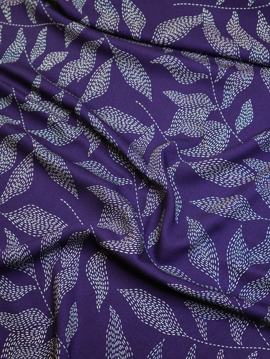 Lulu Blue Viscose Twill