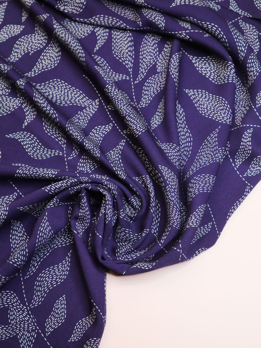 Lulu Blue Viscose Twill
