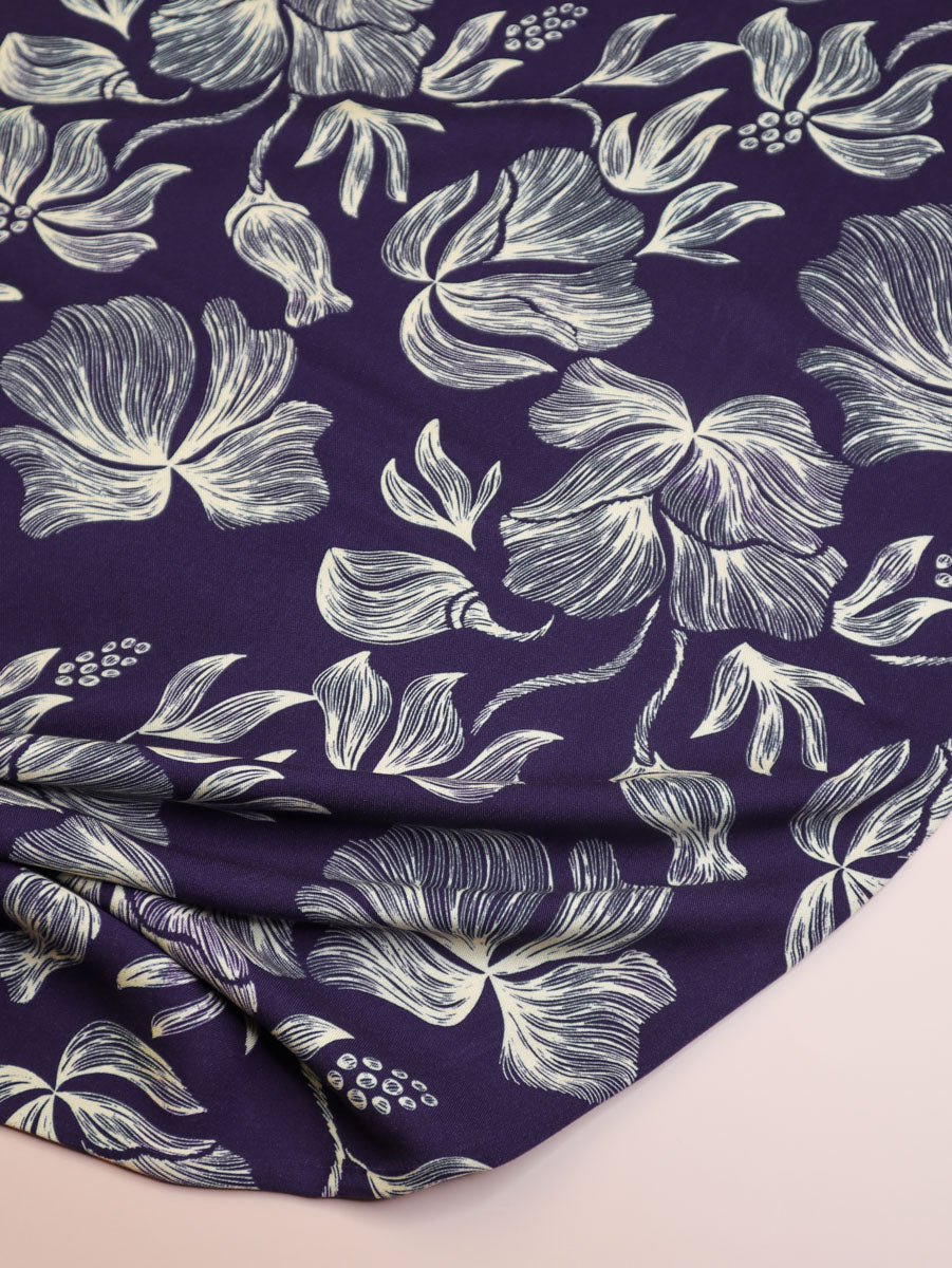 Loa Blue Viscose Twill