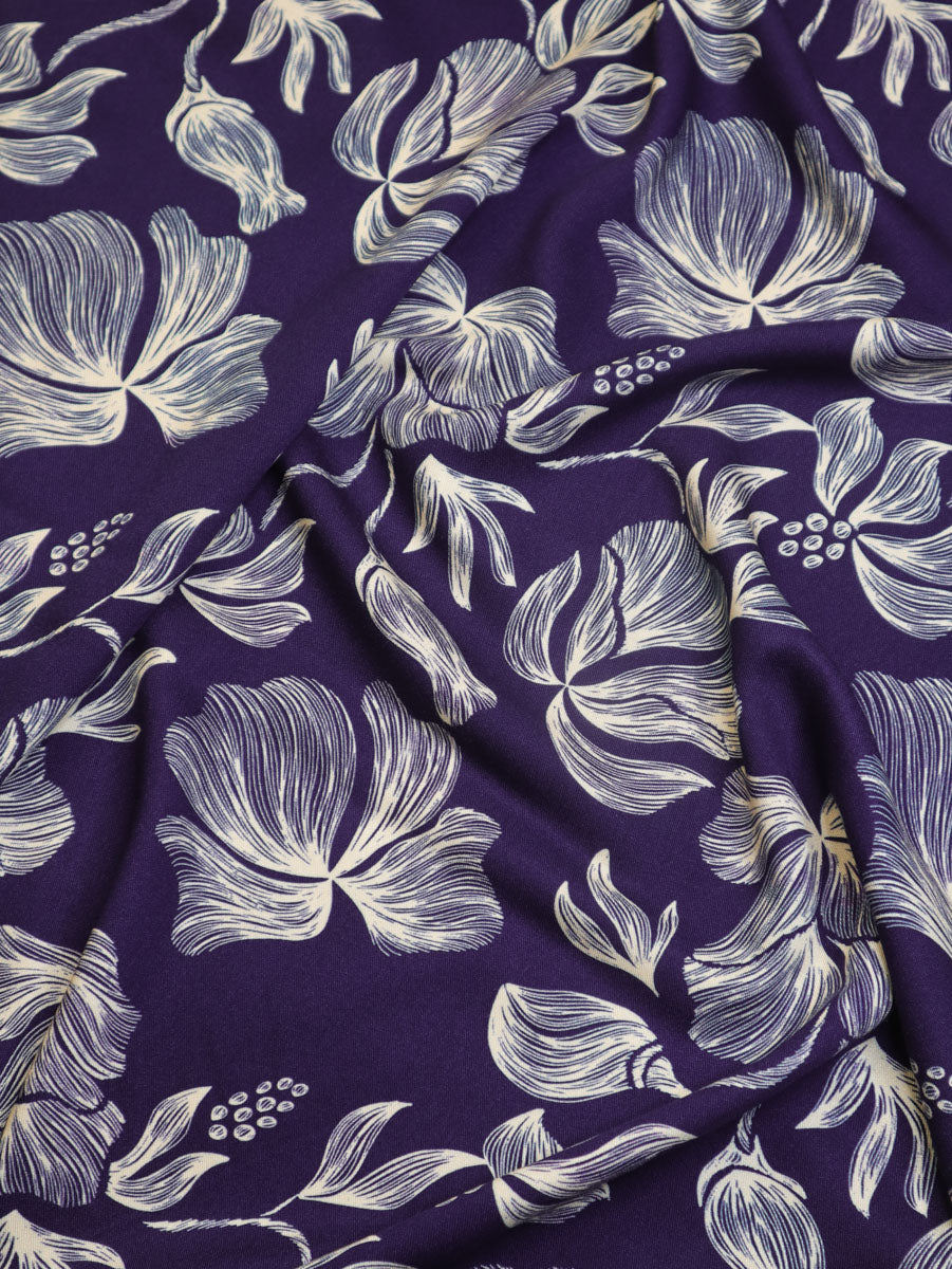 Loa Blue Viscose Twill
