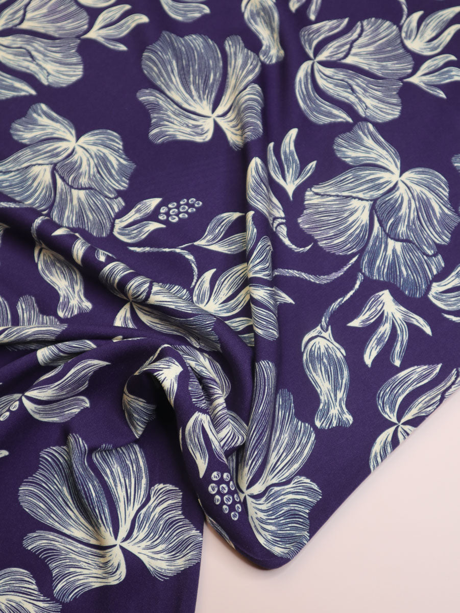 Loa Blue Viscose Twill