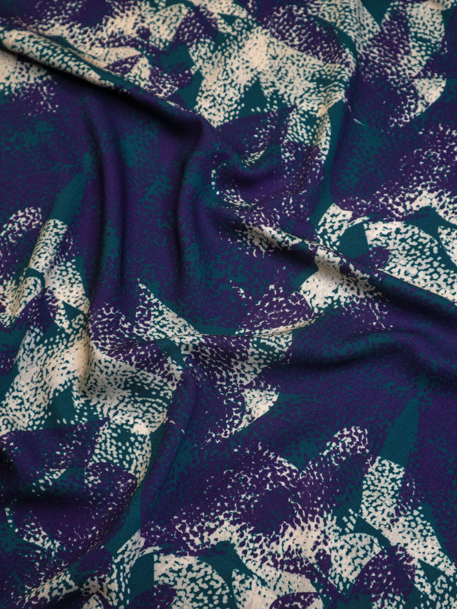 Bree Teal Viscose Twill