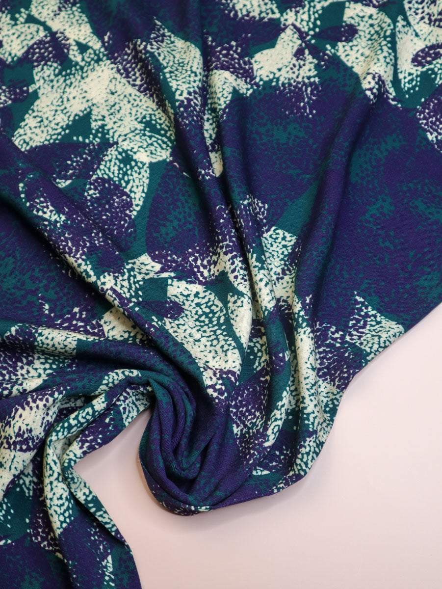 Bree Teal Viscose Twill