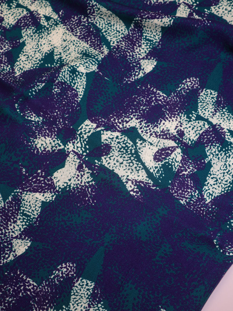 Bree Teal Viscose Twill