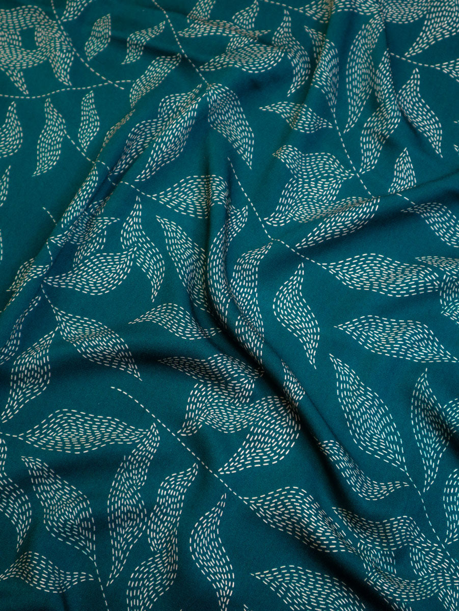 Lulu Teal Viscose Twill