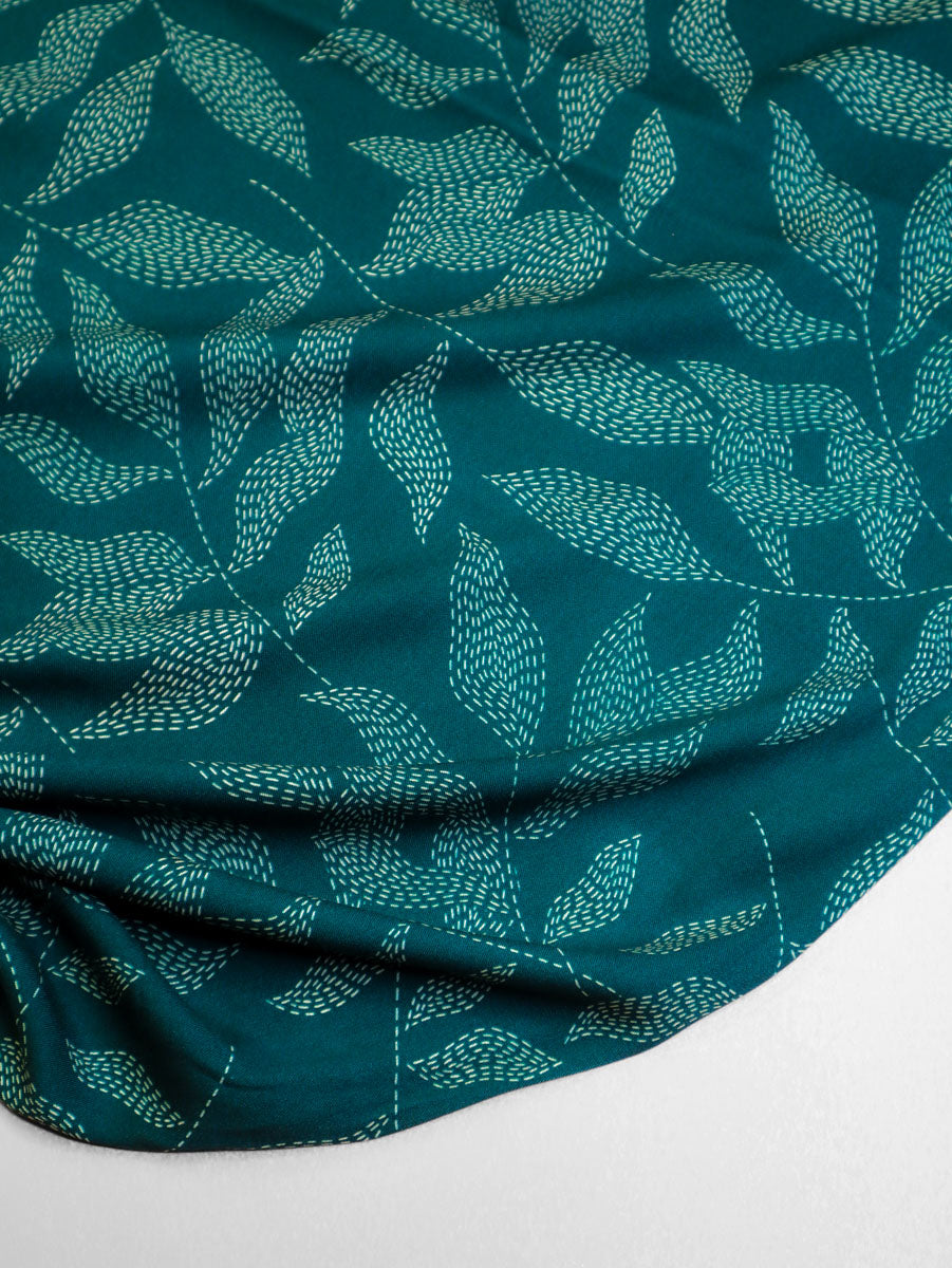 Lulu Teal Viscose Twill