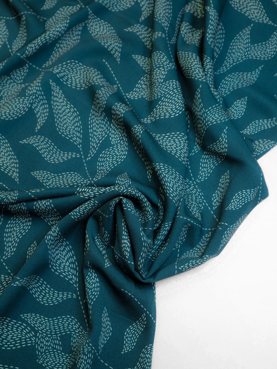 Lulu Teal Viscose Twill
