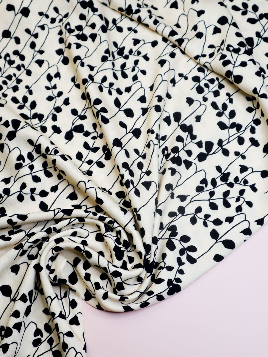 Goya Ivory Viscose Twill