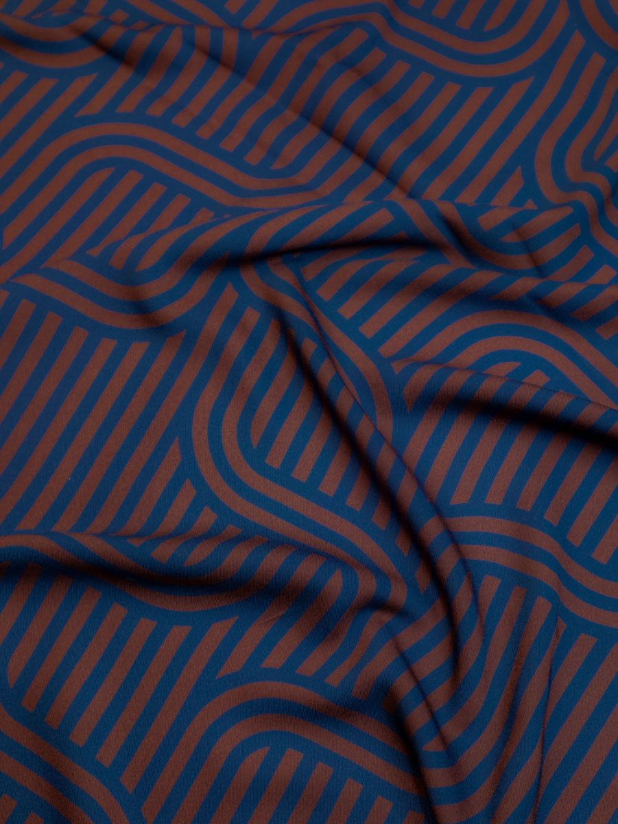 Ziggy Rust Viscose Twill