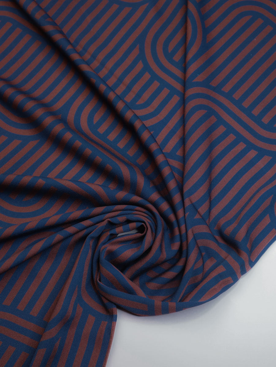 Ziggy Rust Viscose Twill