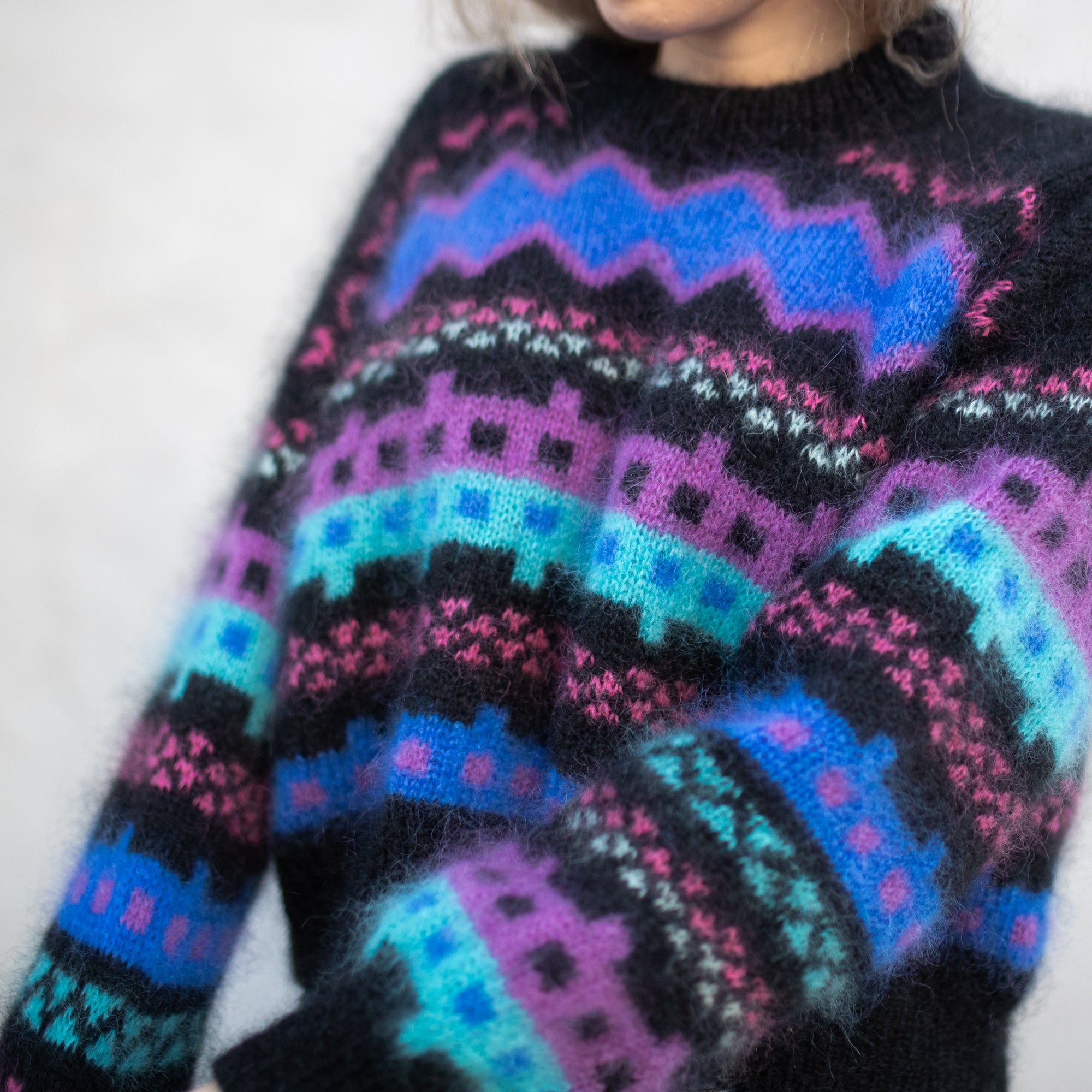 Purple rain sweater
