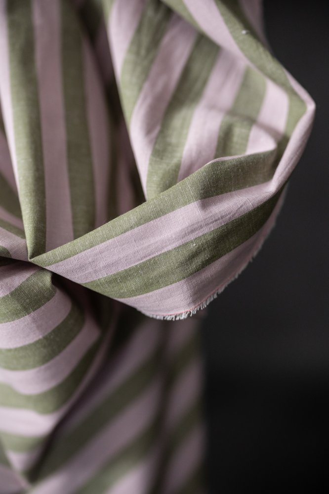 Cecily Cotton/Linen Stripe