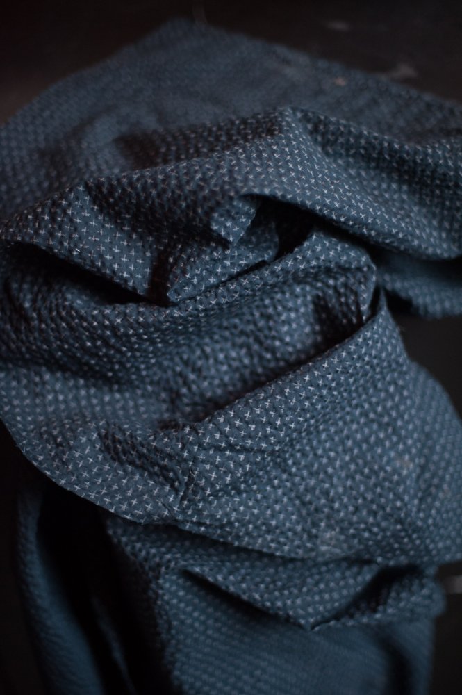 Tottorri Cross Navy Seersucker