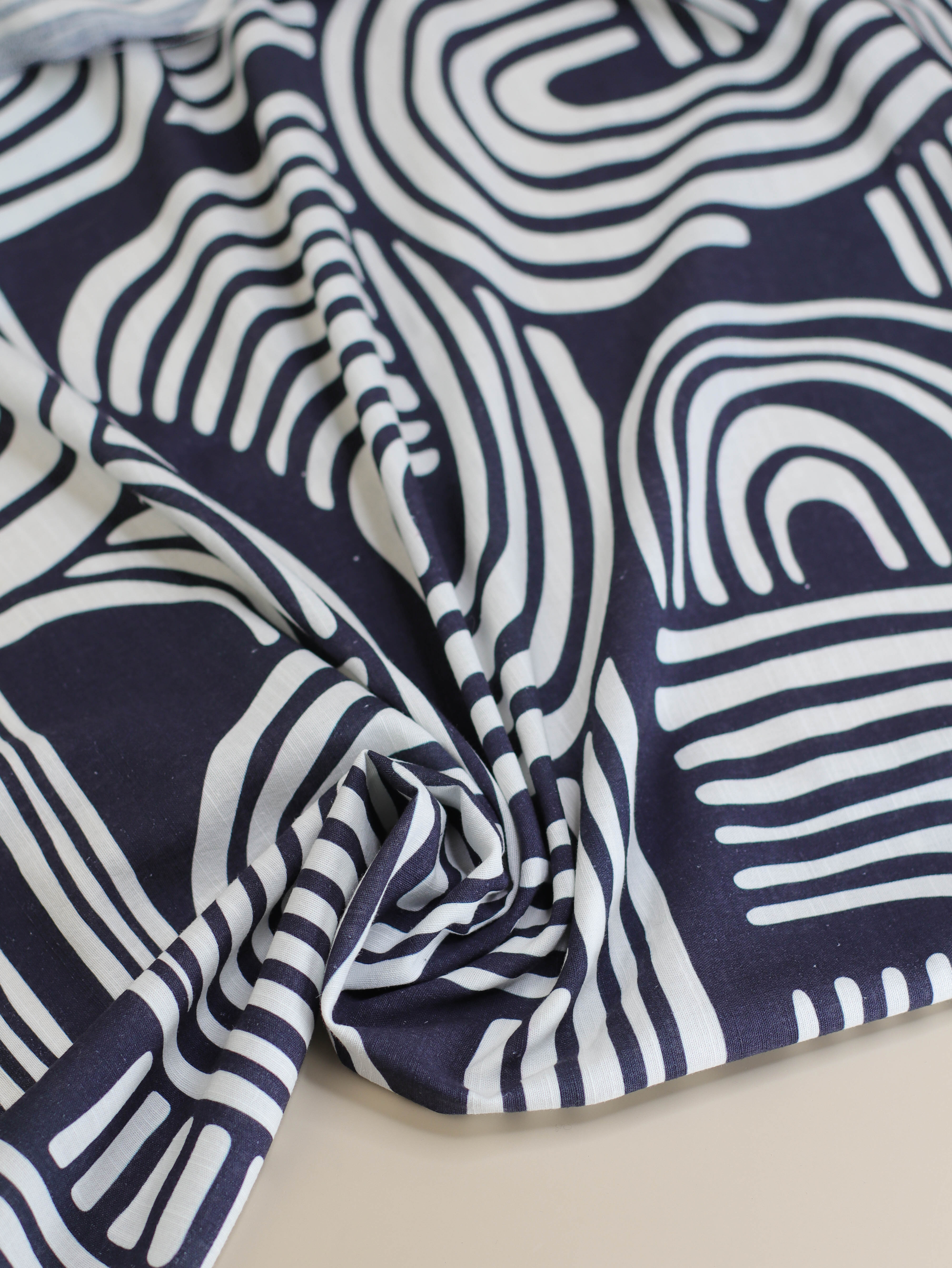 70x140 cm // Over the rainbow - Cotton/Linen blend - Night