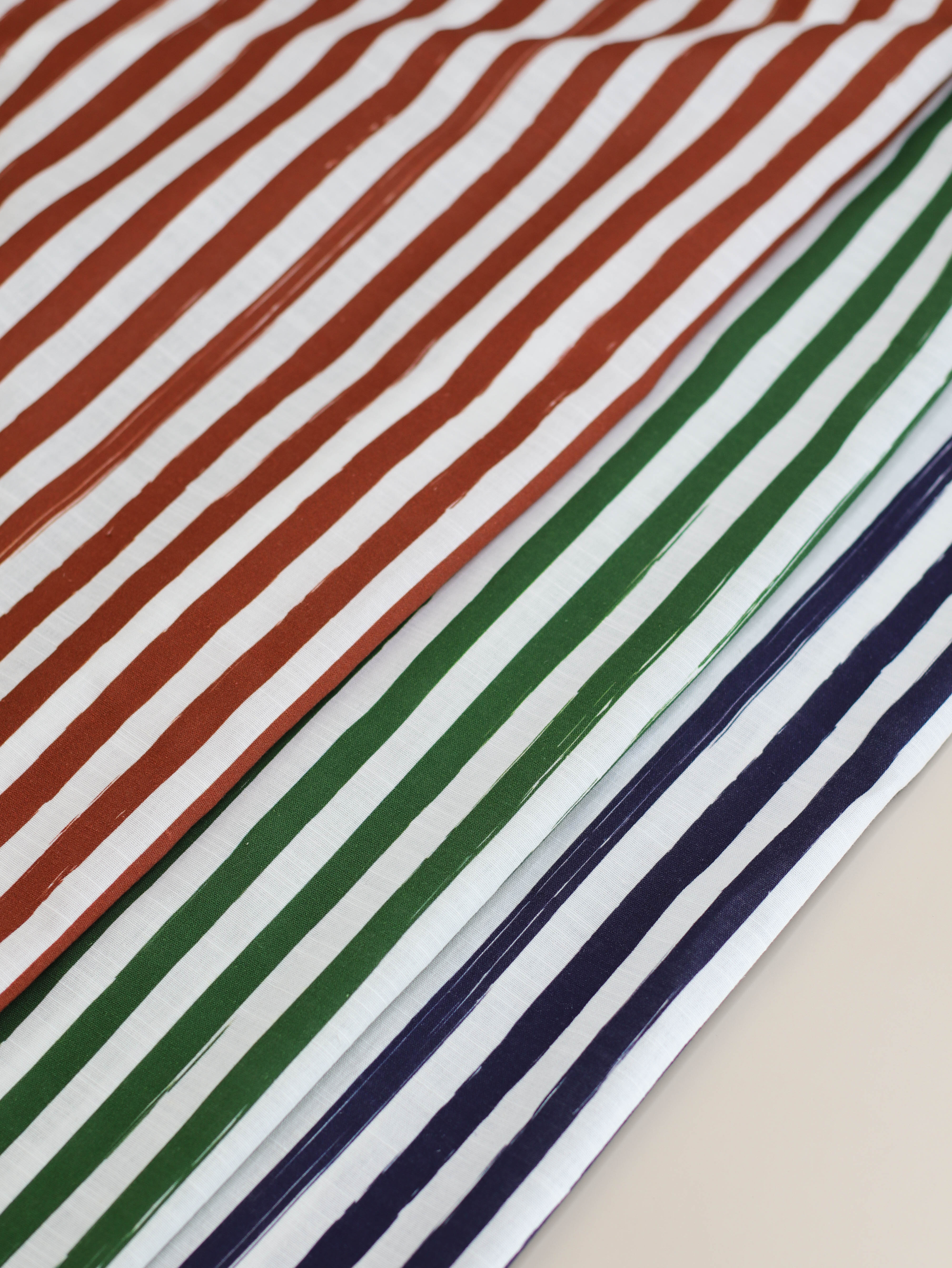 Lined up - Cotton/Linen blend