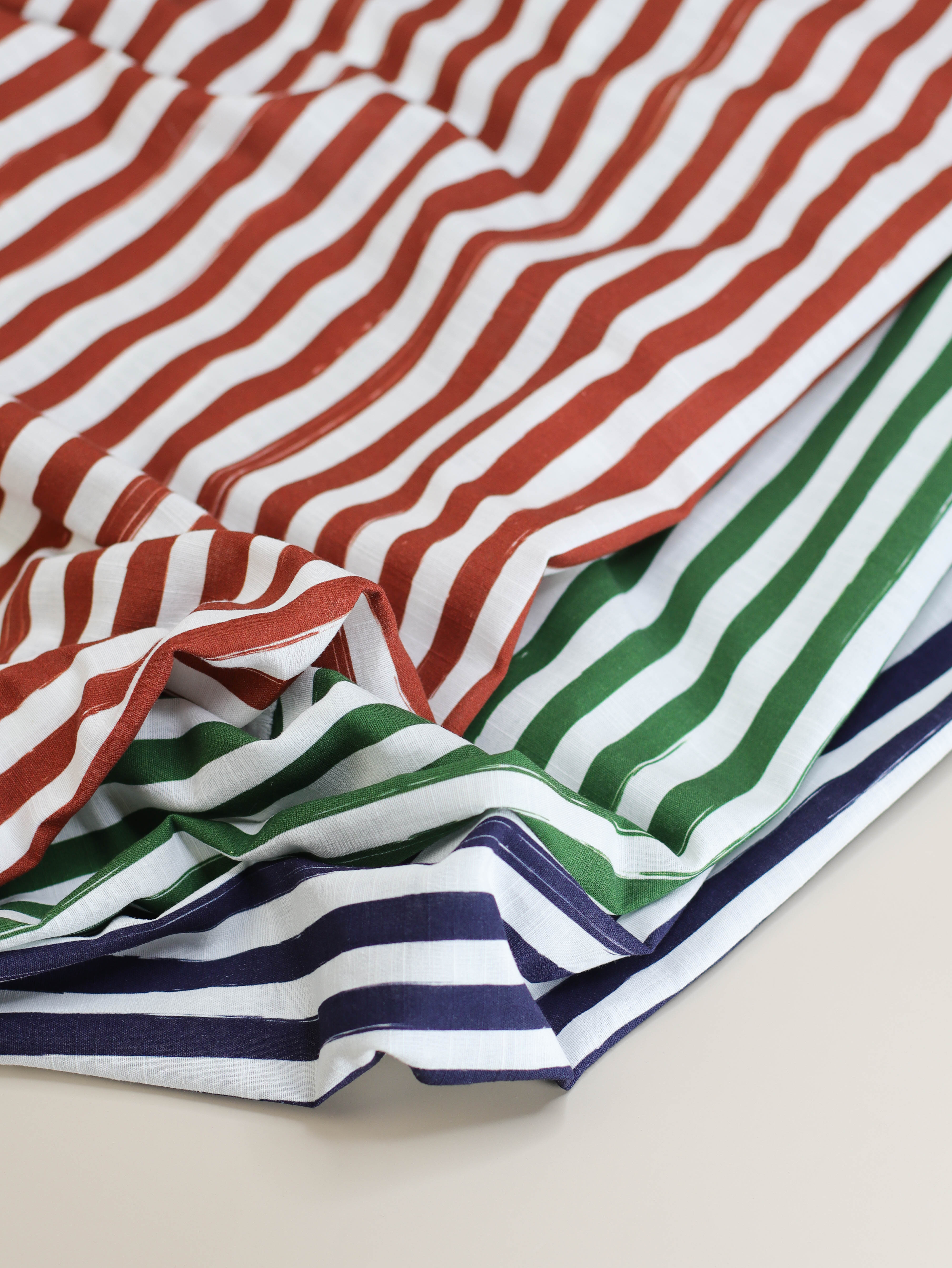 Lined up - Cotton/Linen blend