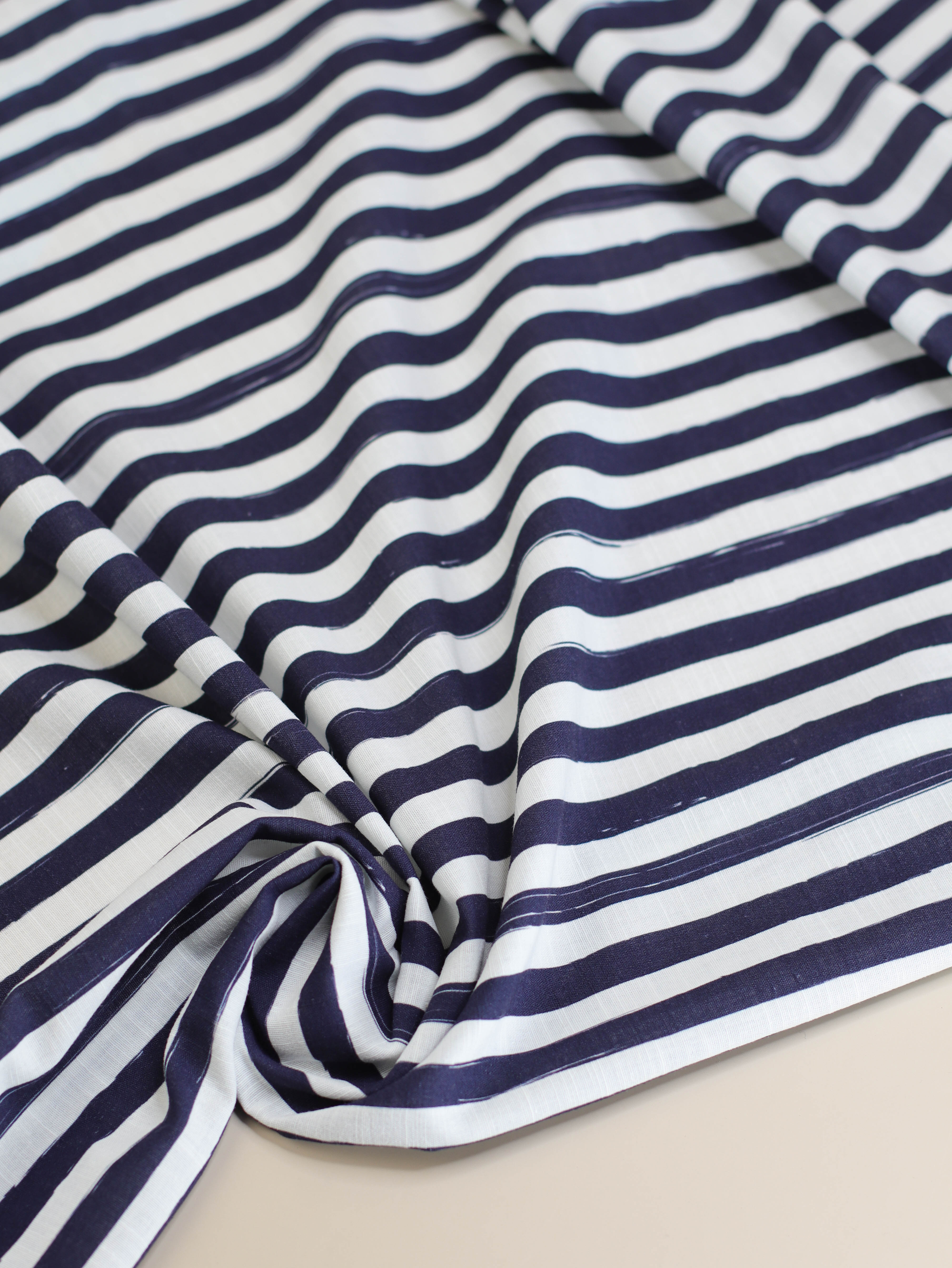 Lined up - Cotton/Linen blend