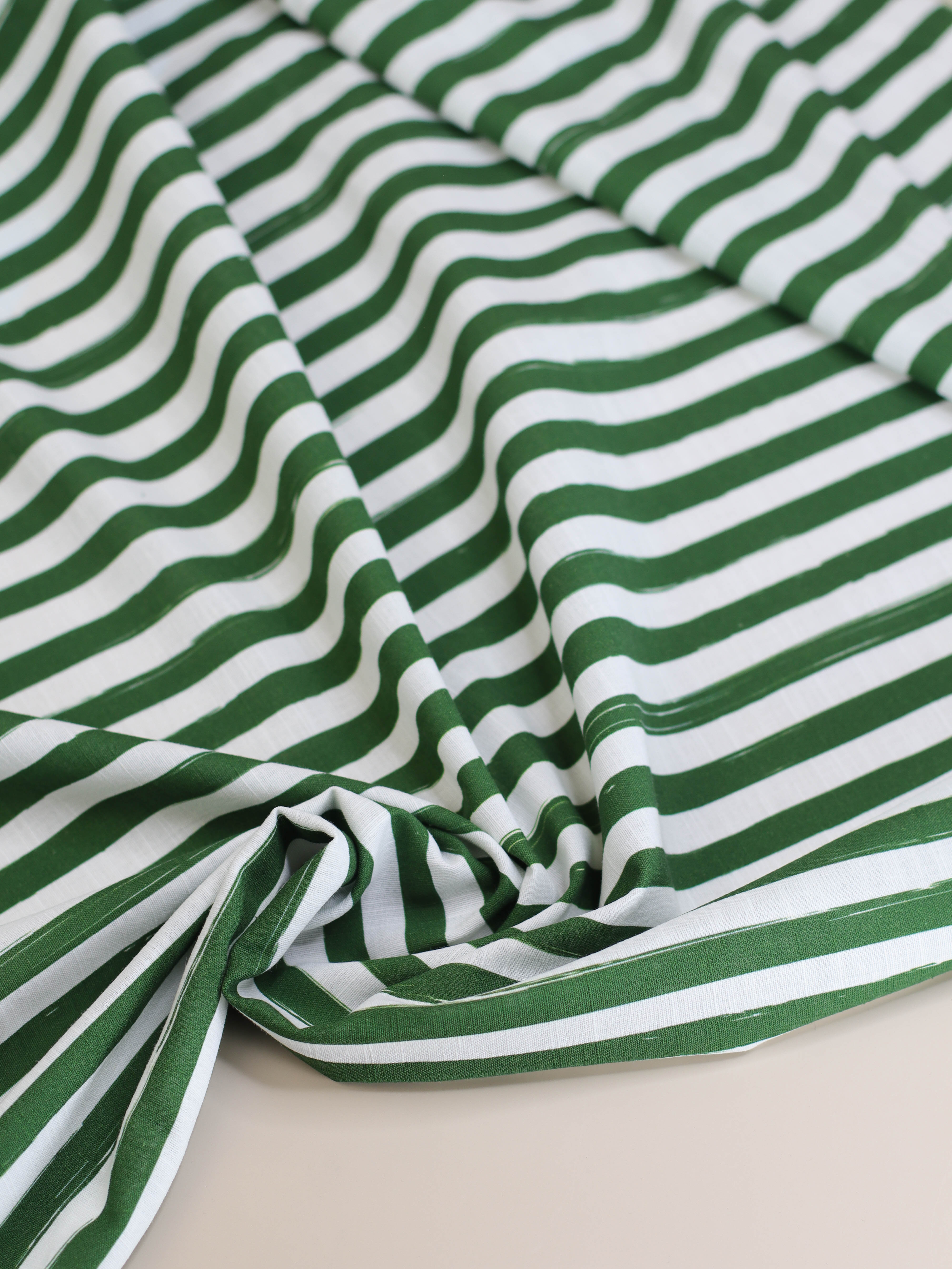 Lined up - Cotton/Linen blend