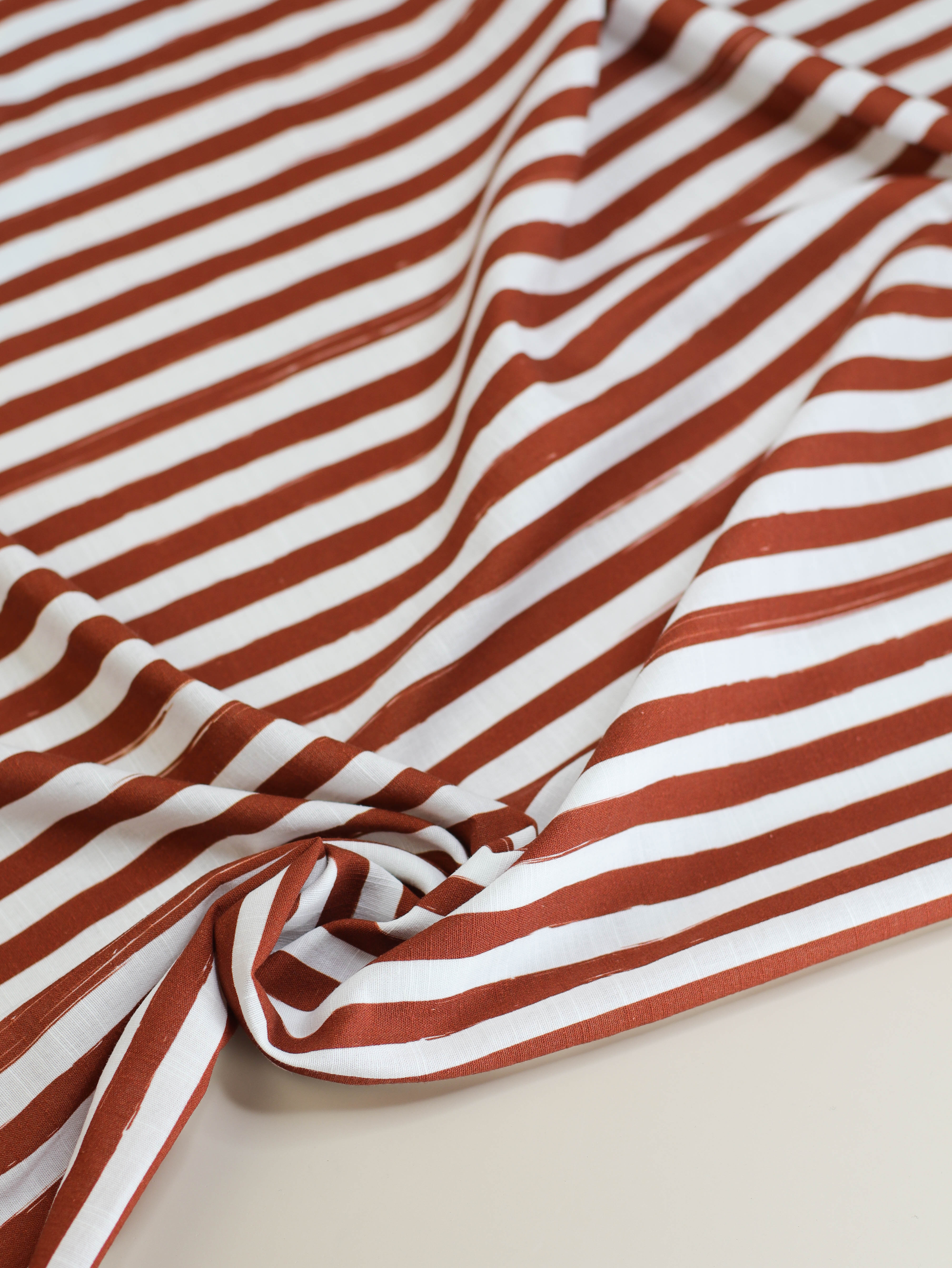 Lined up - Cotton/Linen blend