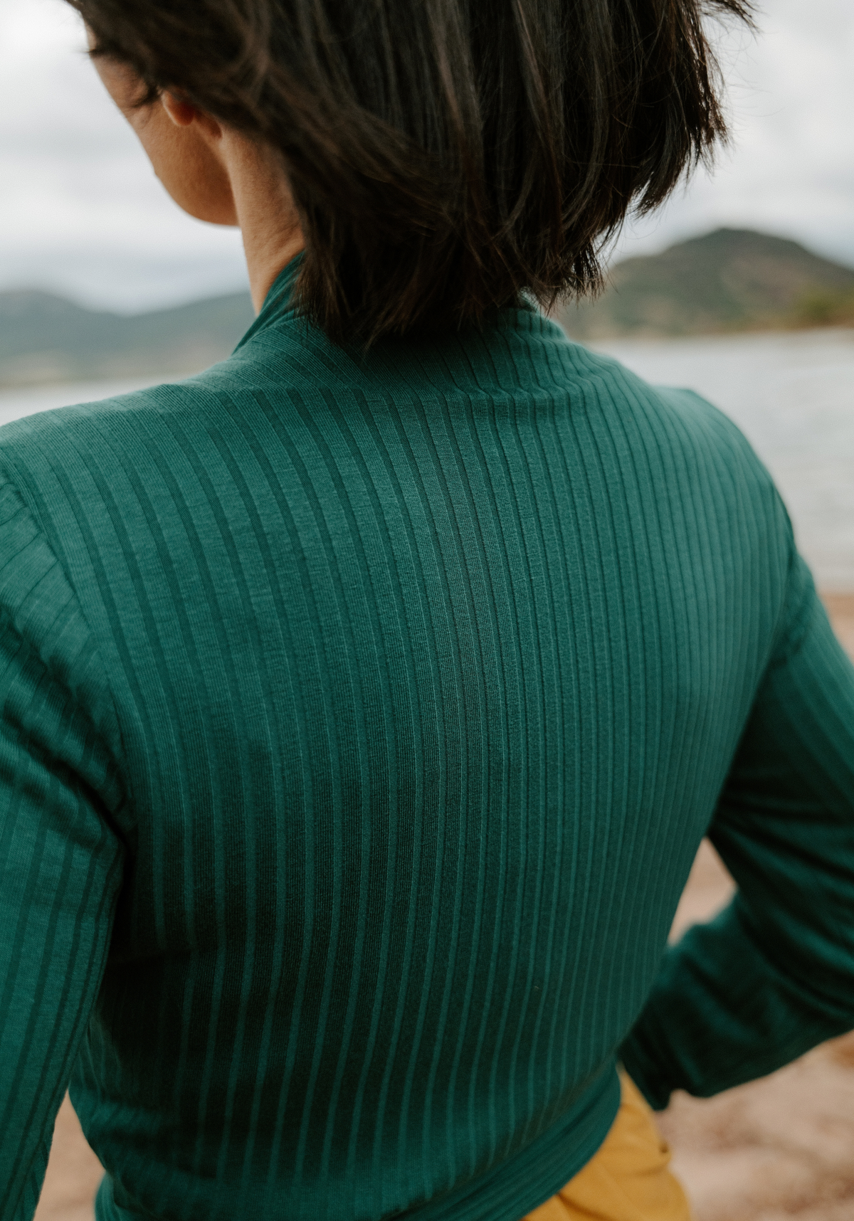 Cursive Wrap Top