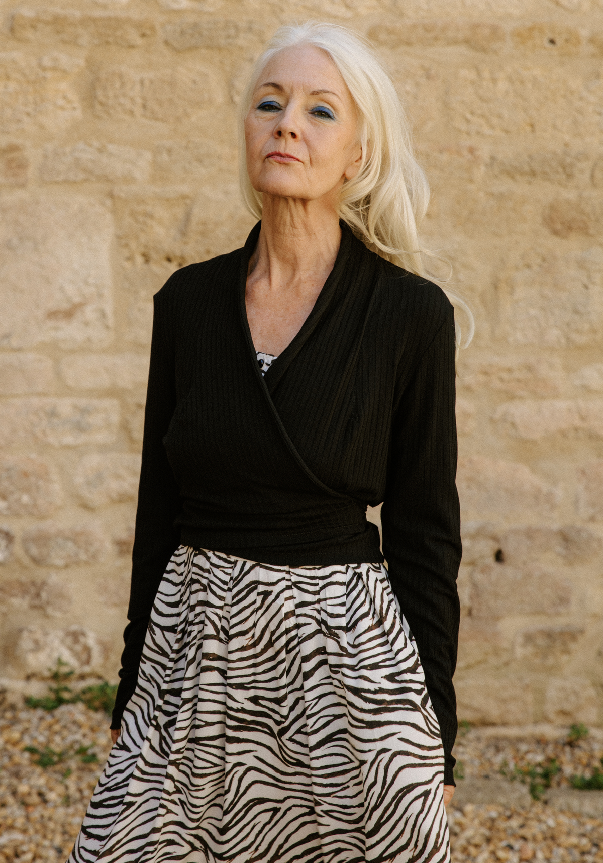 Cursive Wrap Top