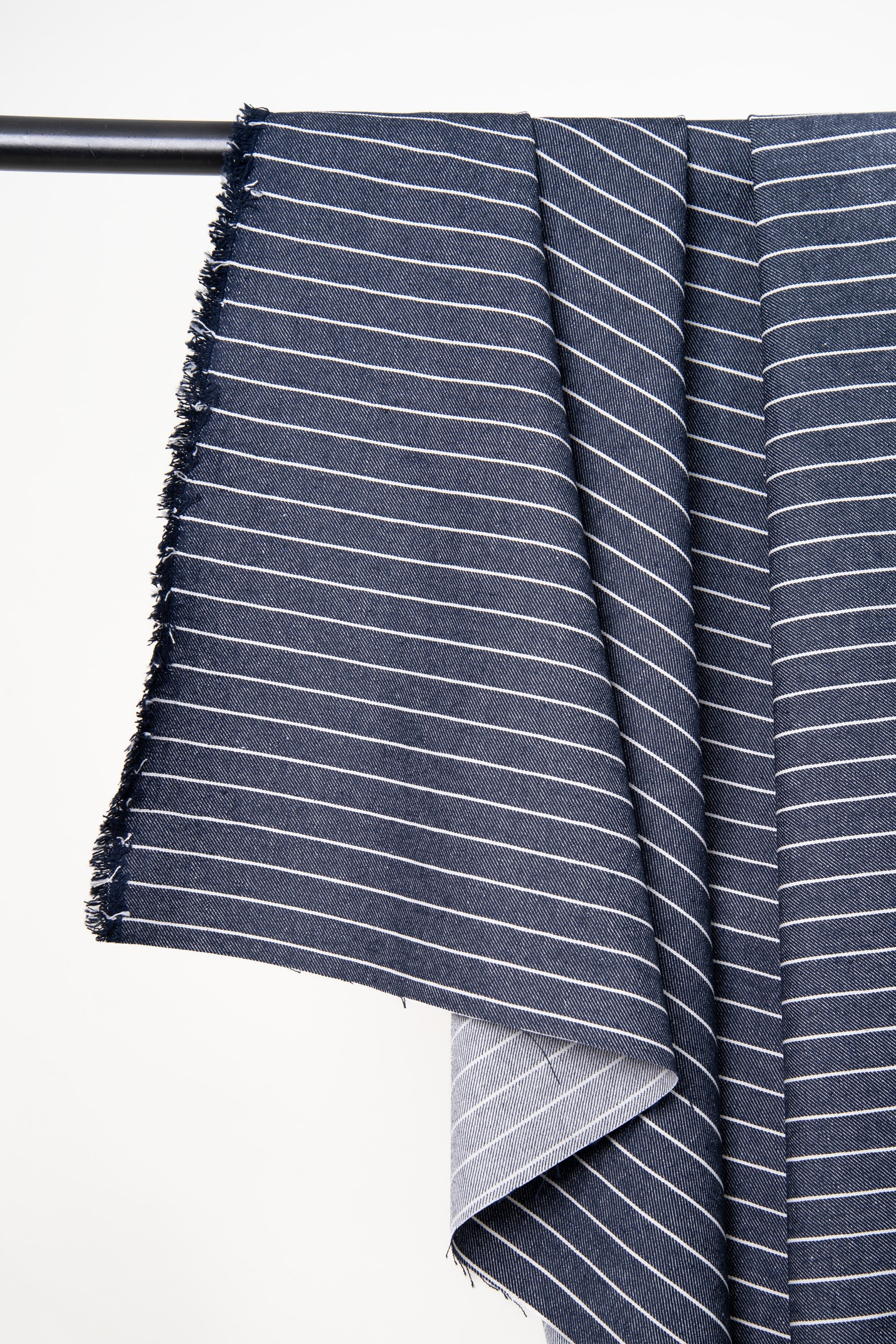 Denim Wide Stripes Mid Blue