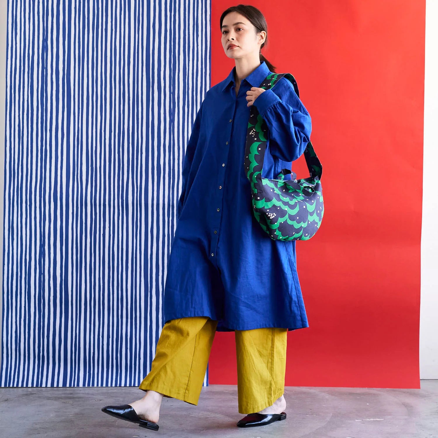 Echino Float - Cotton/Linen Canvas