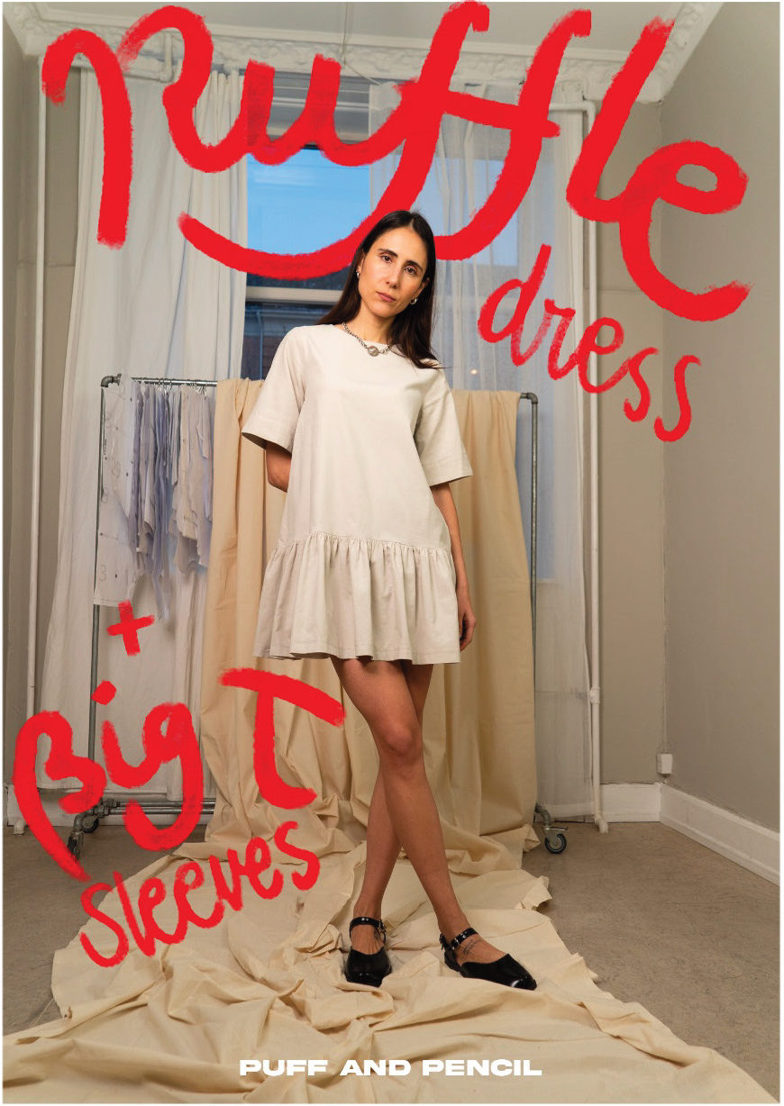 Ruffle Dress x Big T Sleeve