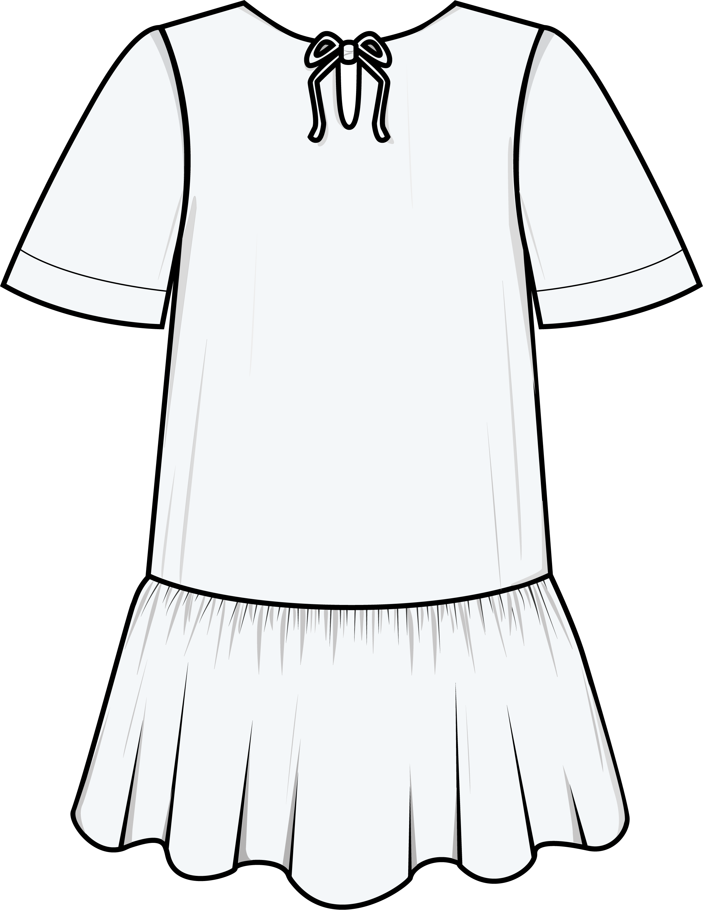 Ruffle Dress x Big T Sleeve