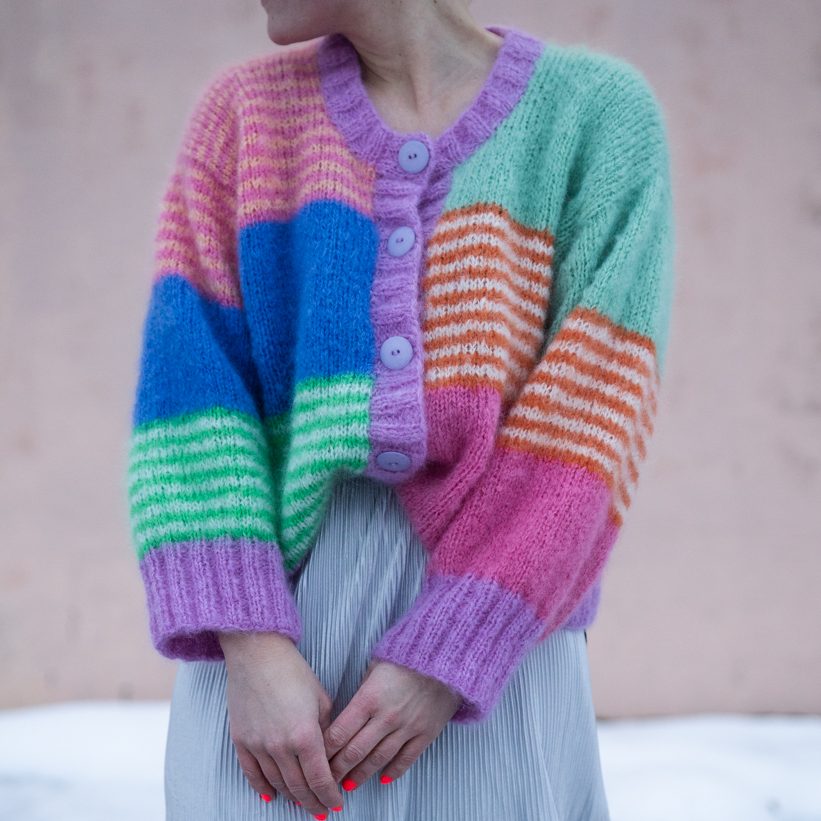 SidebySide cardigan