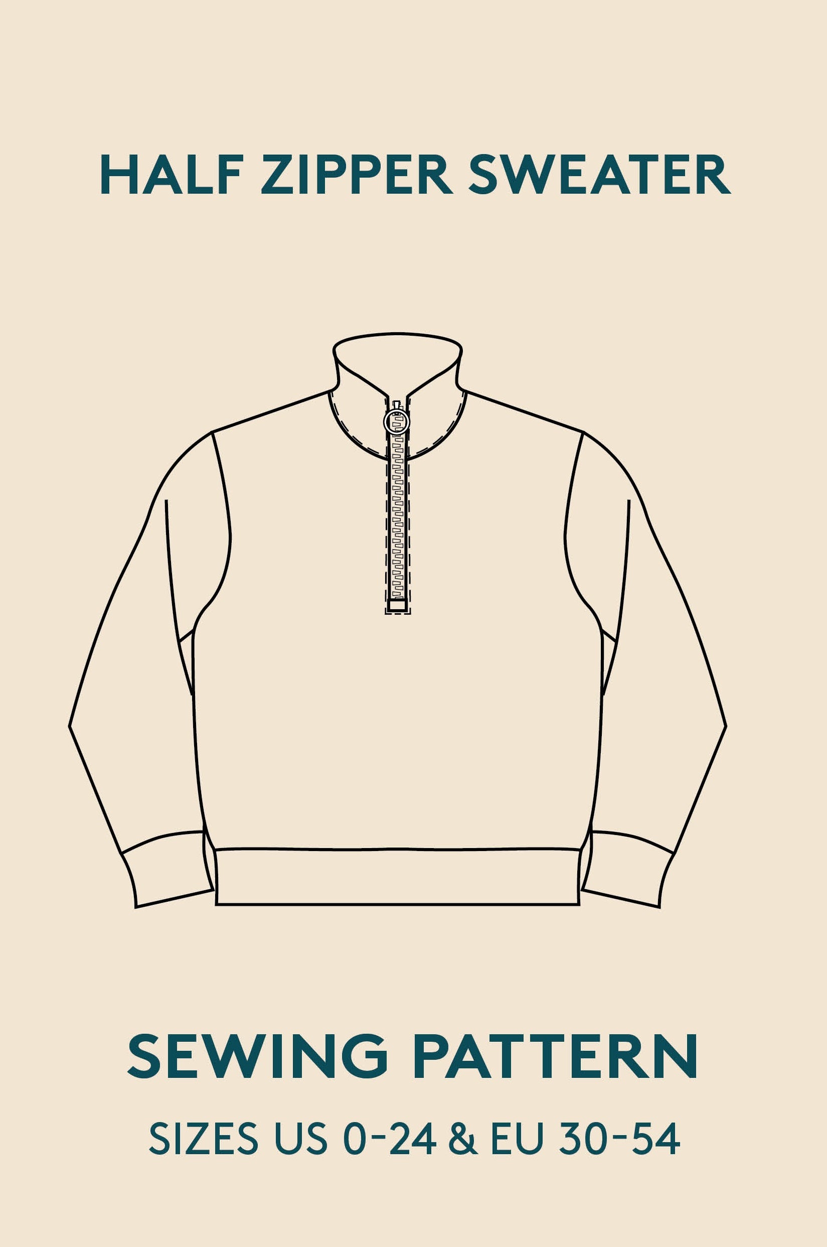 Half zipper sweater