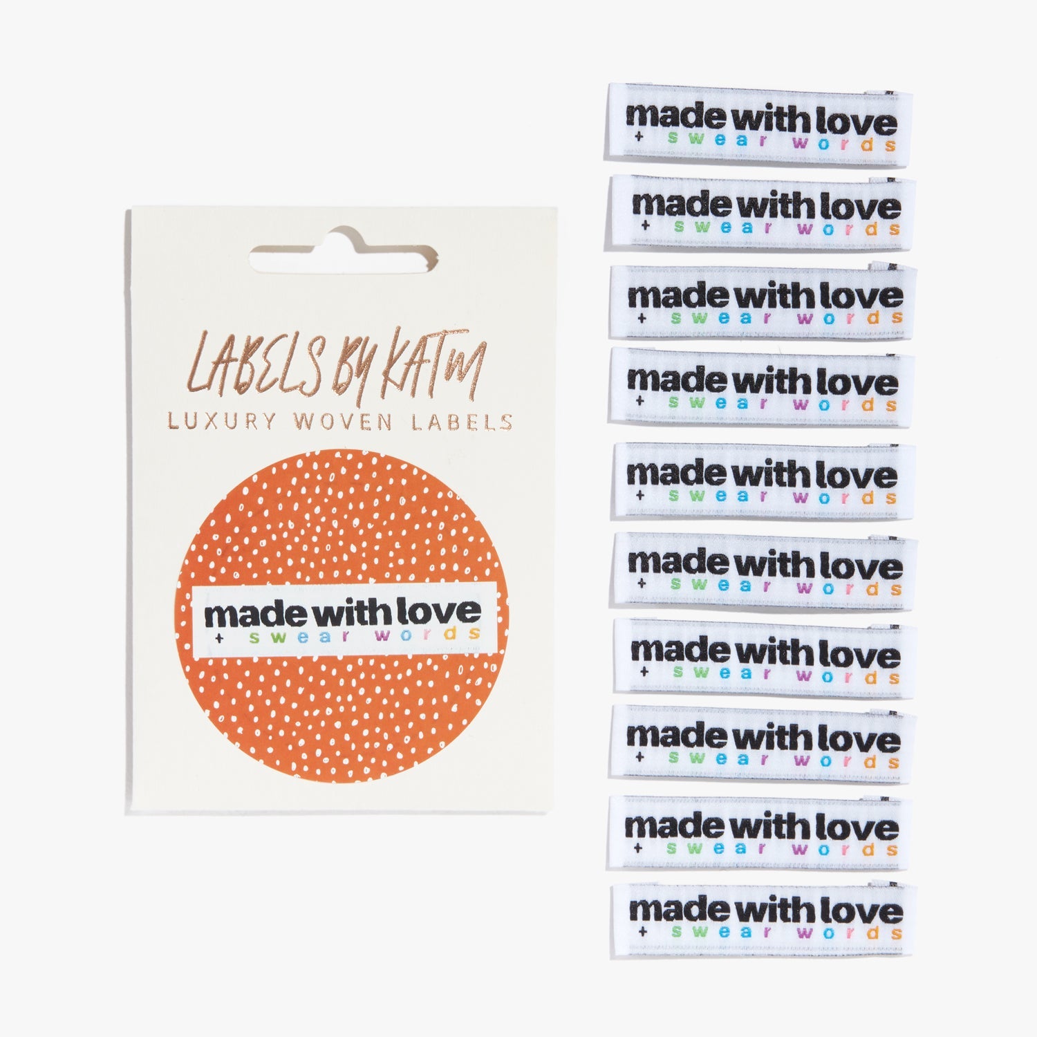 'Made with love and swear words' labels