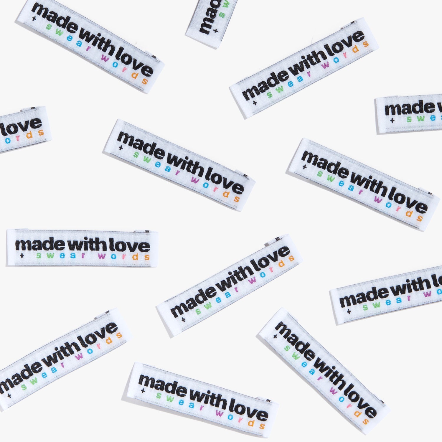 'Made with love and swear words' labels